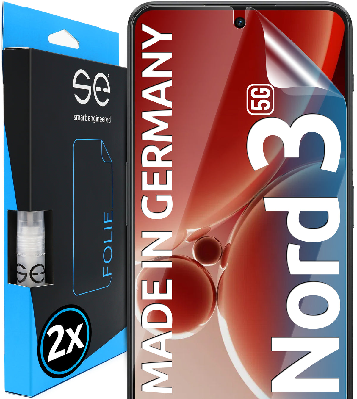 2x se® 3D Screen Protector for the OnePlus Nord 3 5G (Transparent or Matte)