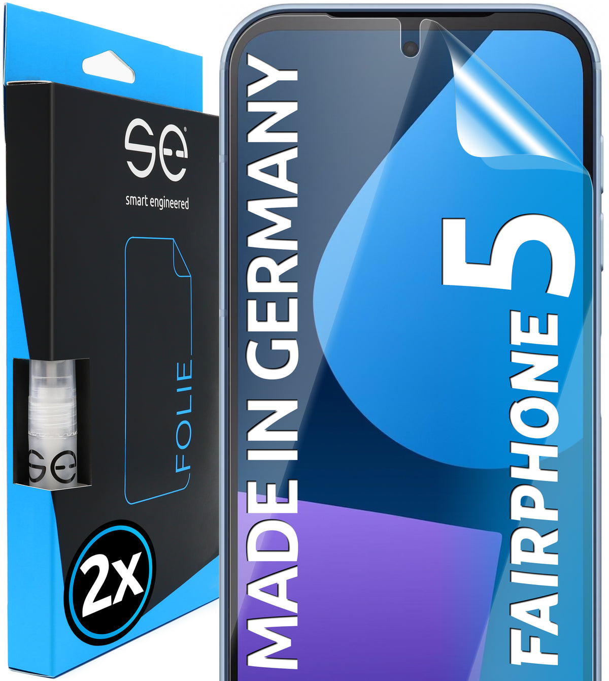 2x 3D protective film for the Fairphone 5 (Transparent, Matte or Privacy)