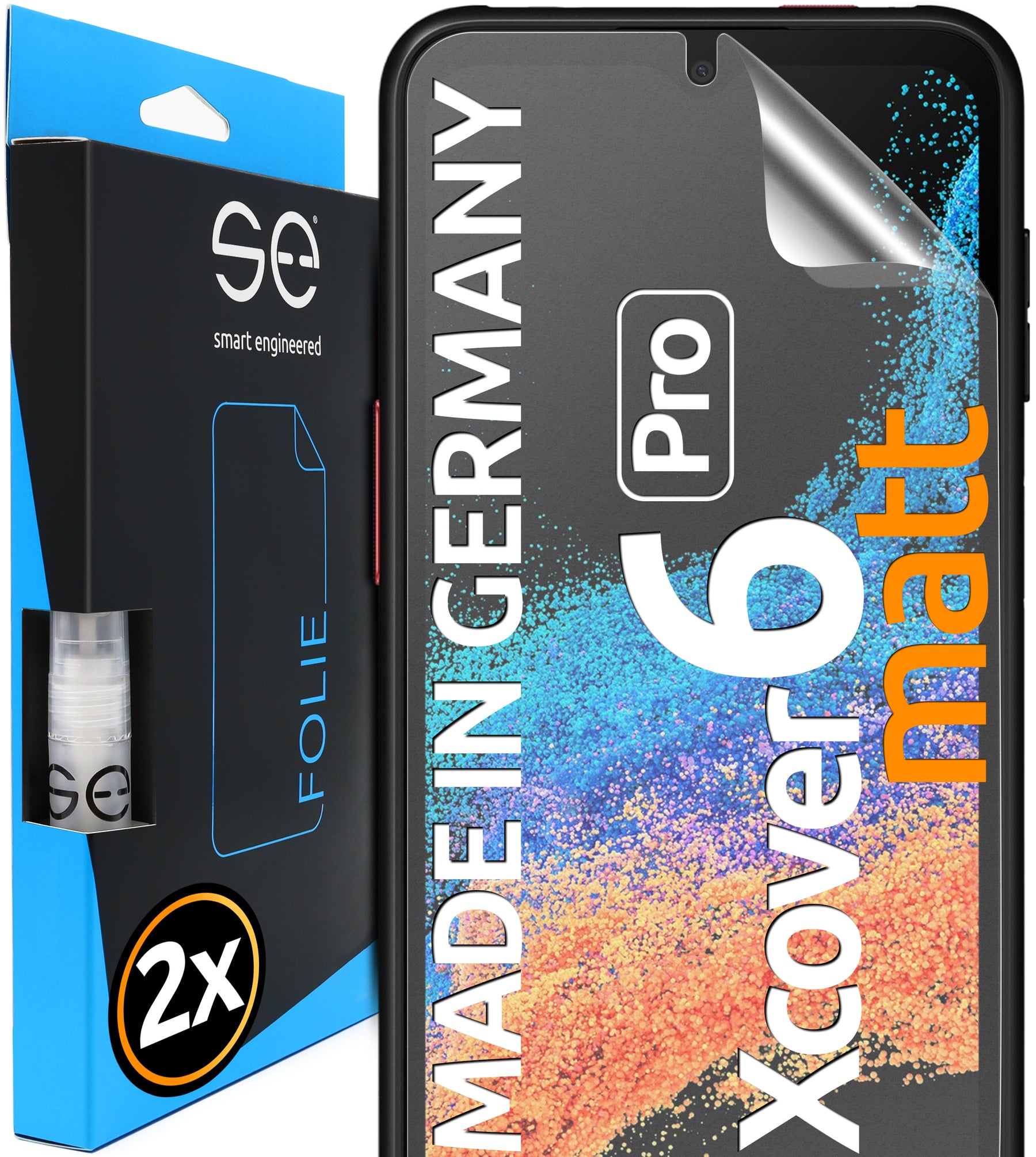 2x se® 3D protective film for the Samsung Galaxy XCover 6 Pro