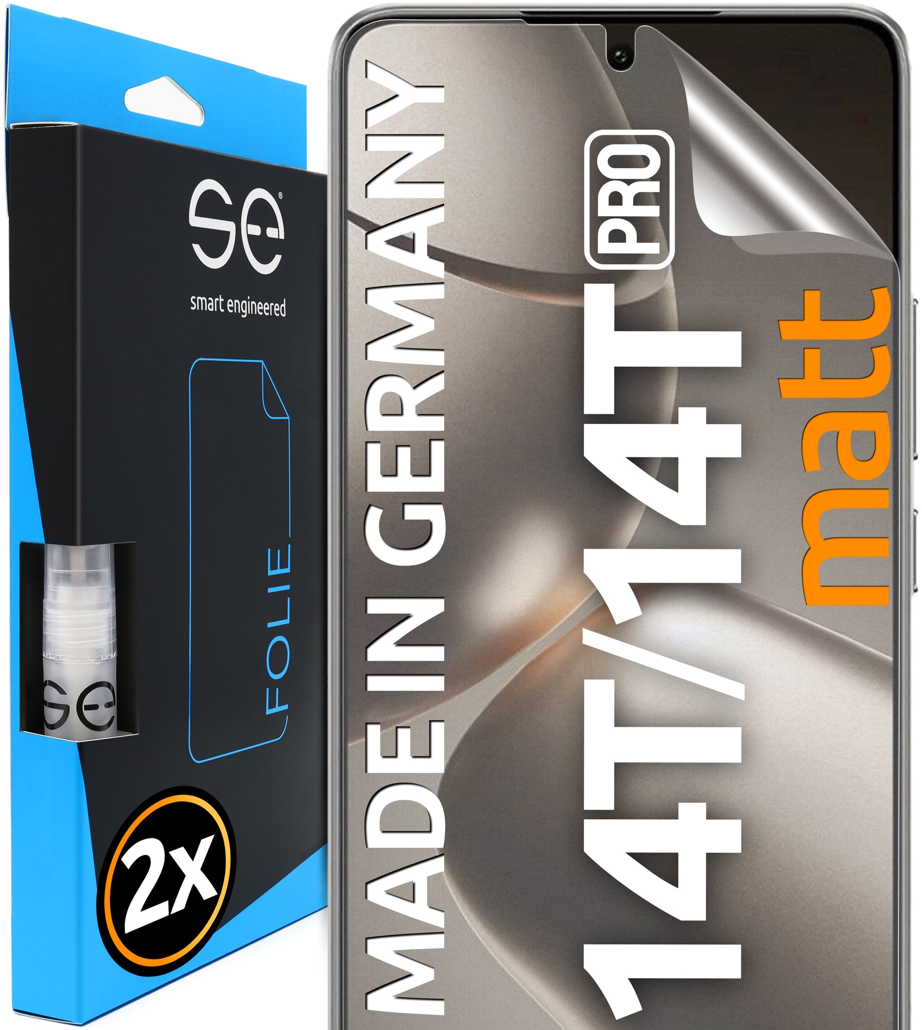 2x 3D Schutzfolie für die Xiaomi 14 Serie (Transparent oder Matt)