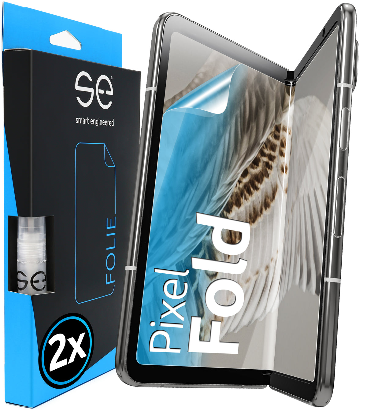 2x 3D protective film for the Google Pixel Fold series (transparent, matte or privacy)