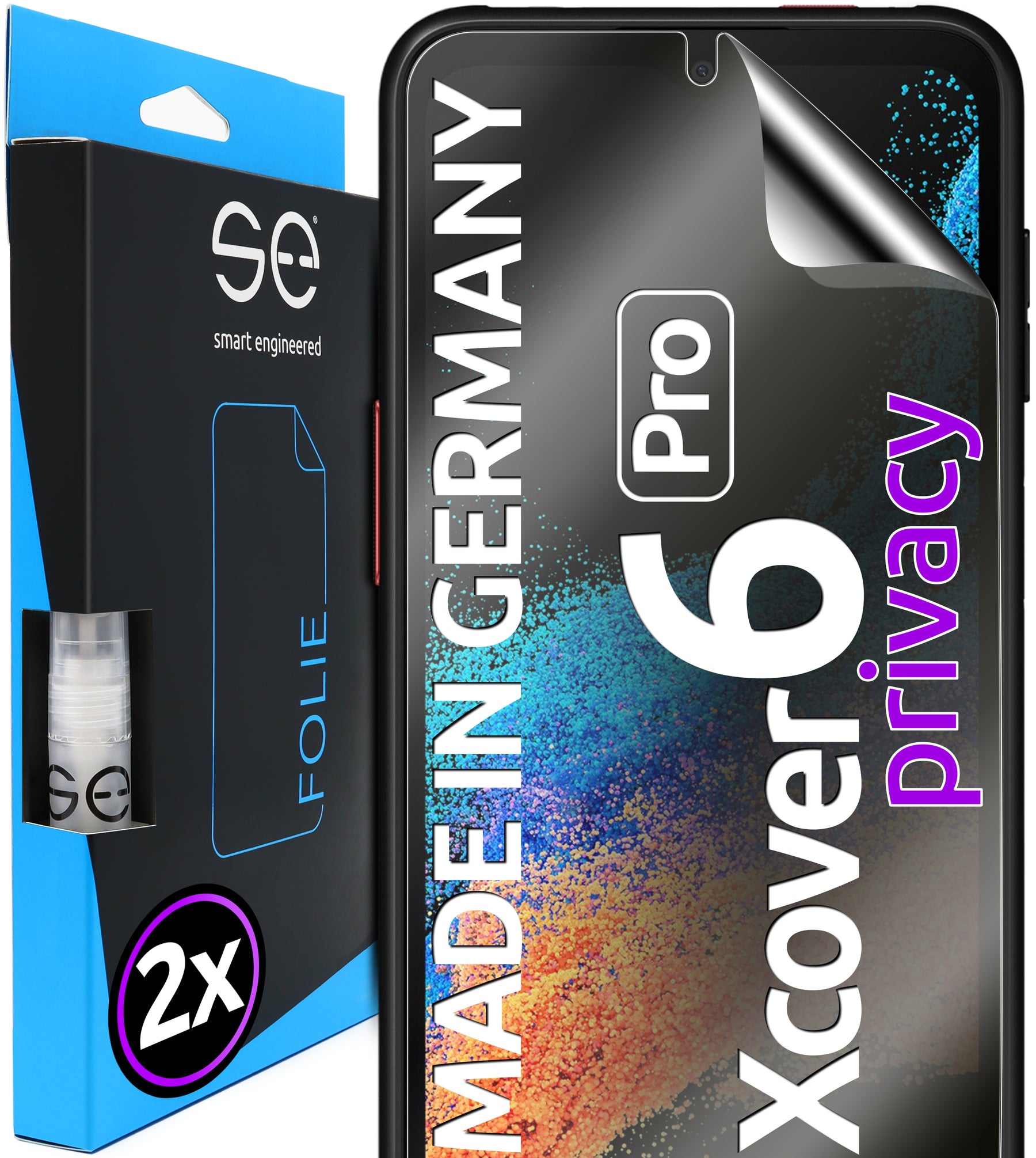 2x se® 3D protective film for the Samsung Galaxy XCover 6 Pro