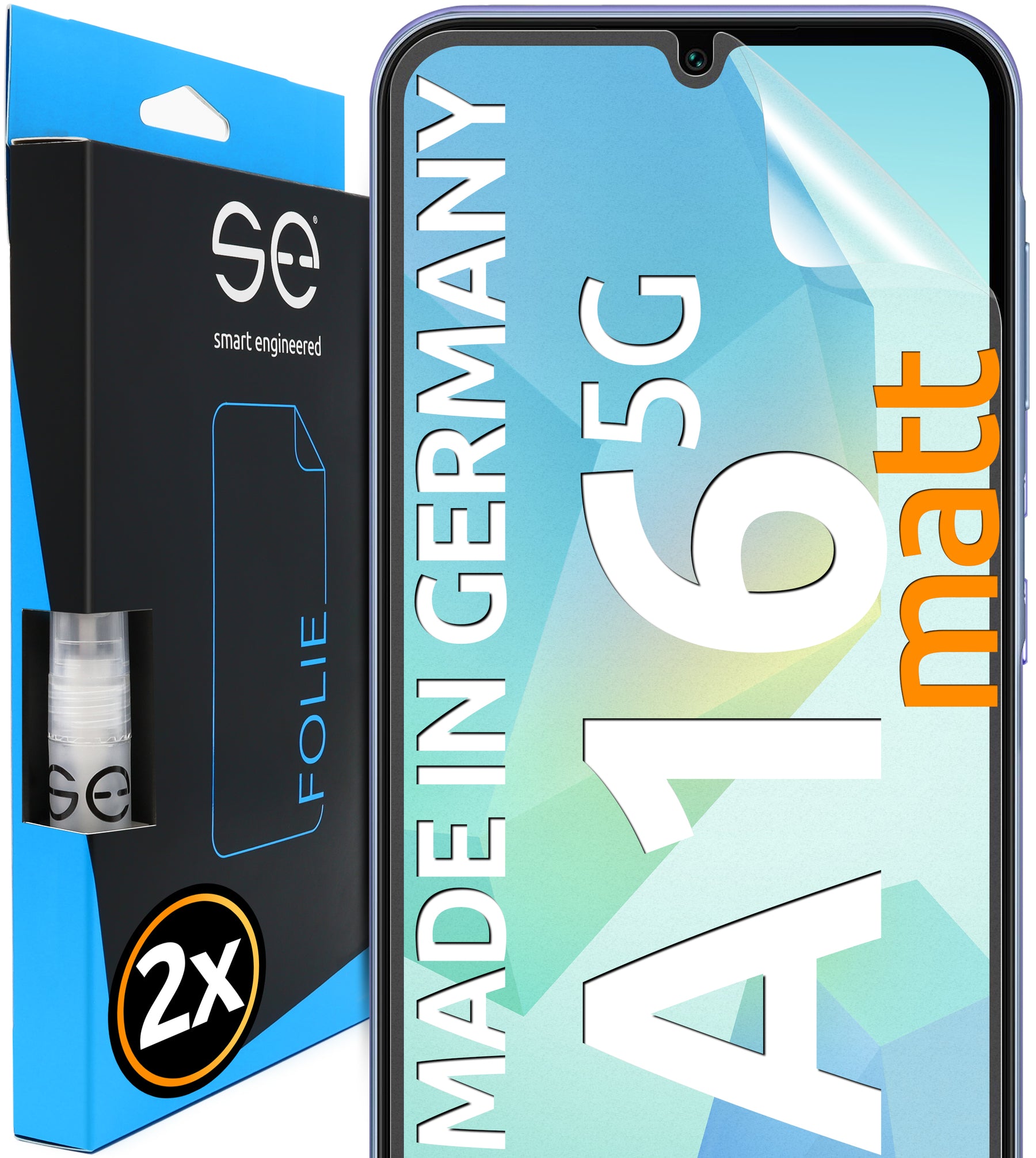 2x se® 3D Screen Protector for Samsung Galaxy A16 5G (Transparent, Matte or Privacy)