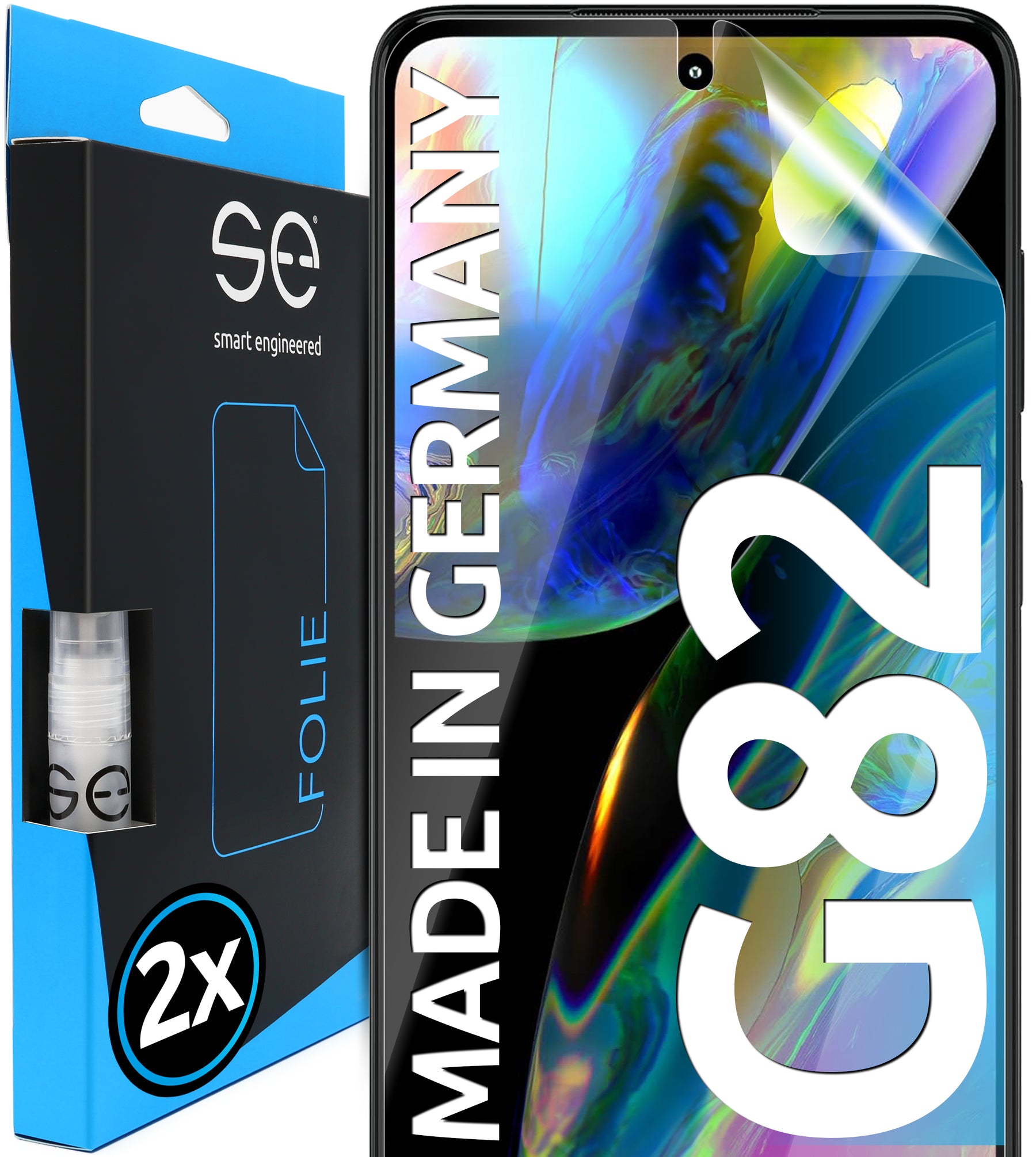 2x 3D Screen Protector for the Motorola G82 (Transparent, Matte or Privacy)