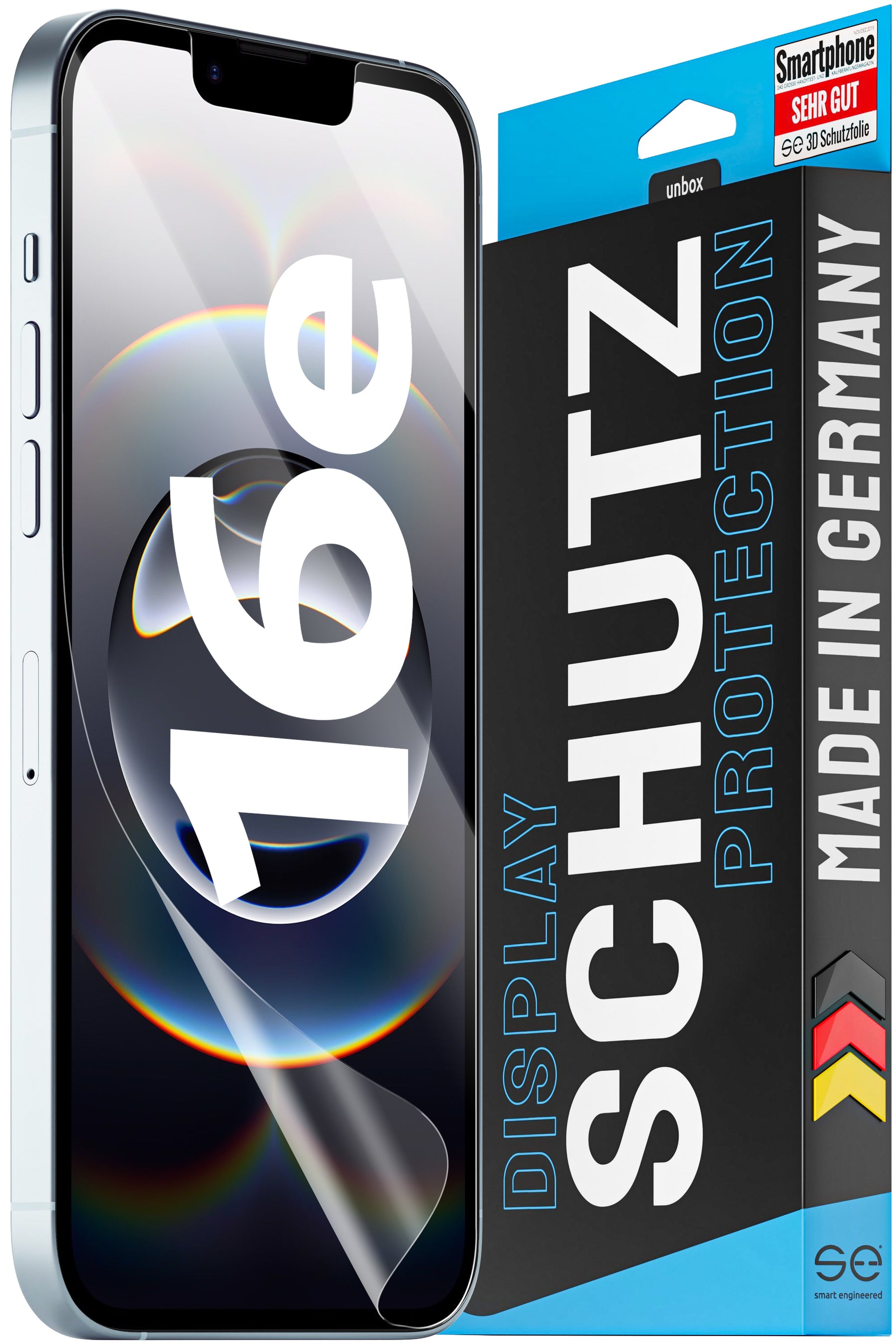 2x 3D Schutzfolie für die Apple iPhone 16 Serie (Transparent, Matt oder Privacy)