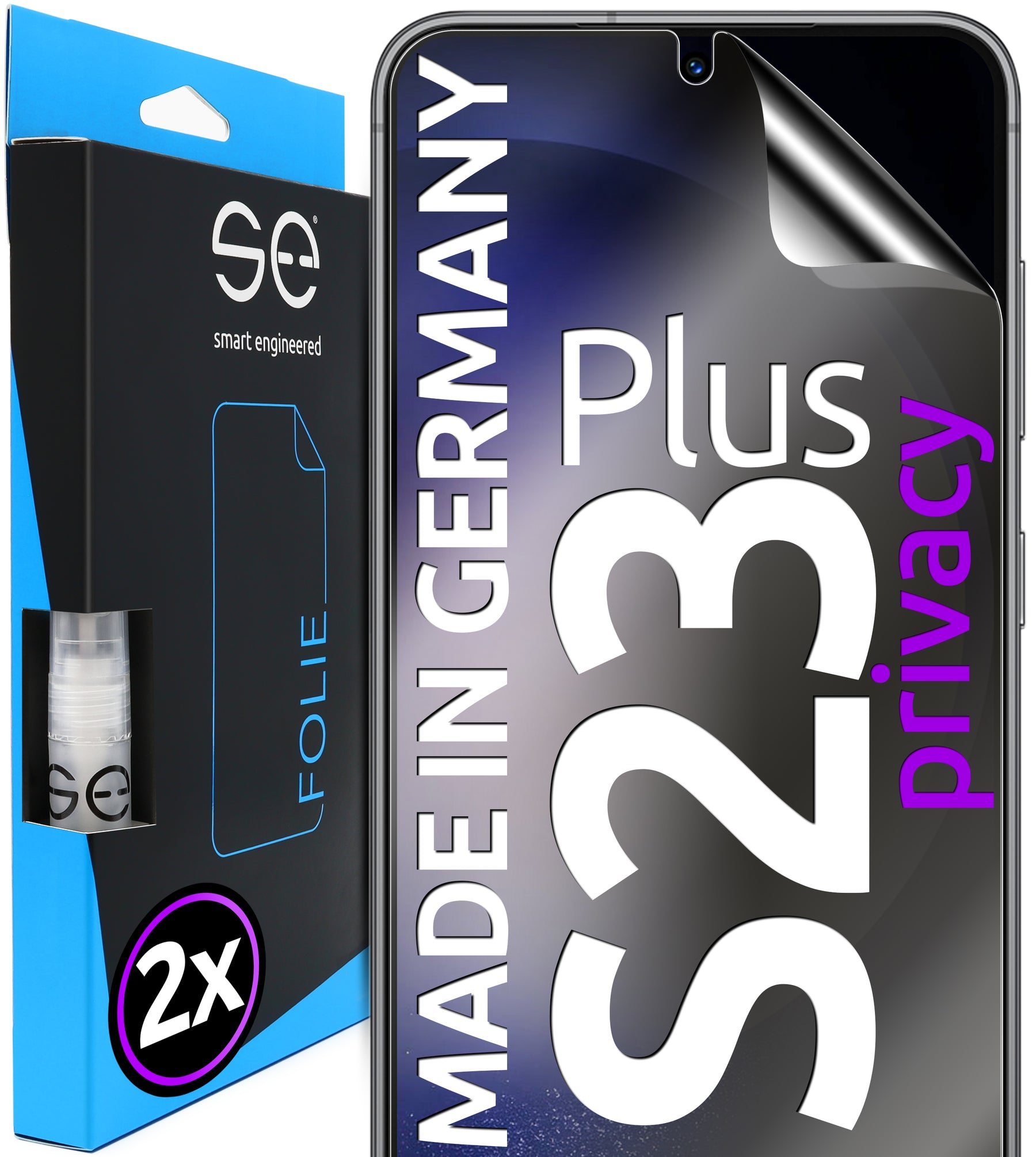2x 3D protective film for the Samsung Galaxy S23 series (transparent, matte or privacy)