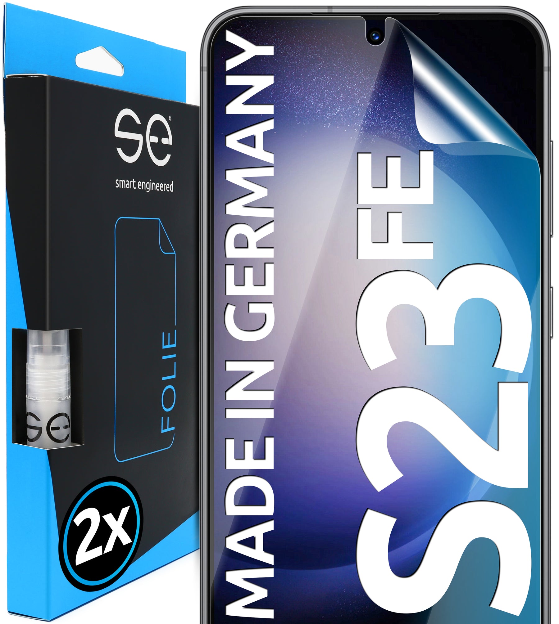 2x 3D protective film for the Samsung Galaxy S23 series (transparent, matte or privacy)