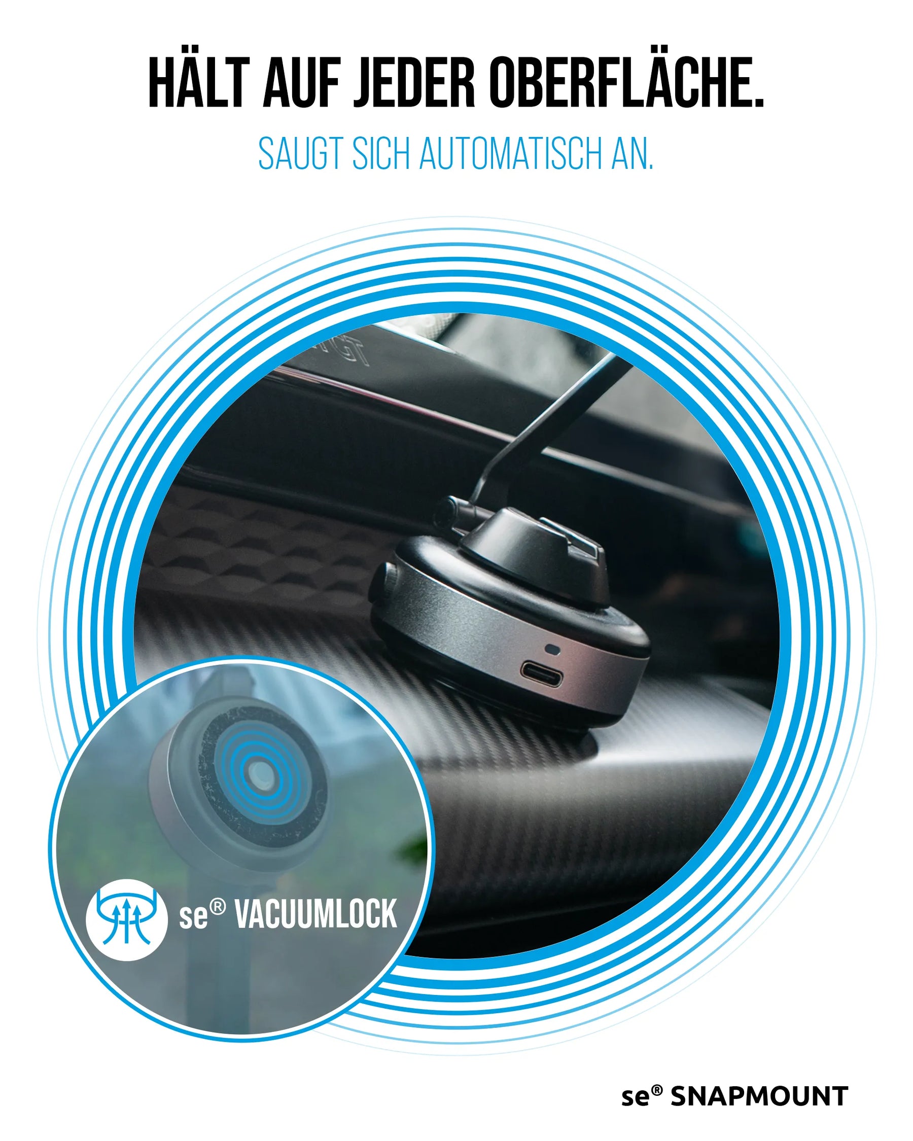 se® SNAPMOUNT – Hält, wo du willst!