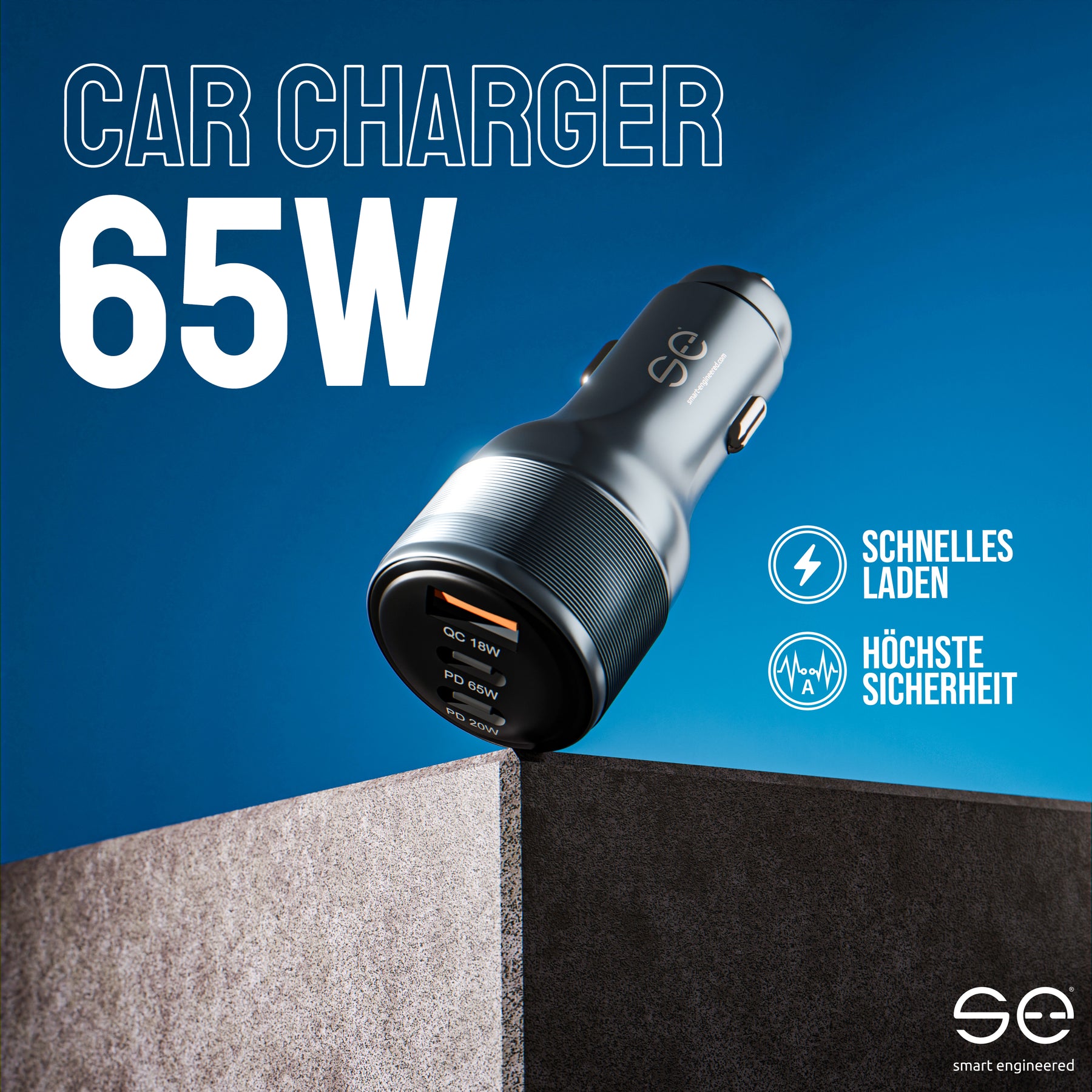 se® CARCHARGER – 85W Auto Ladeadapter