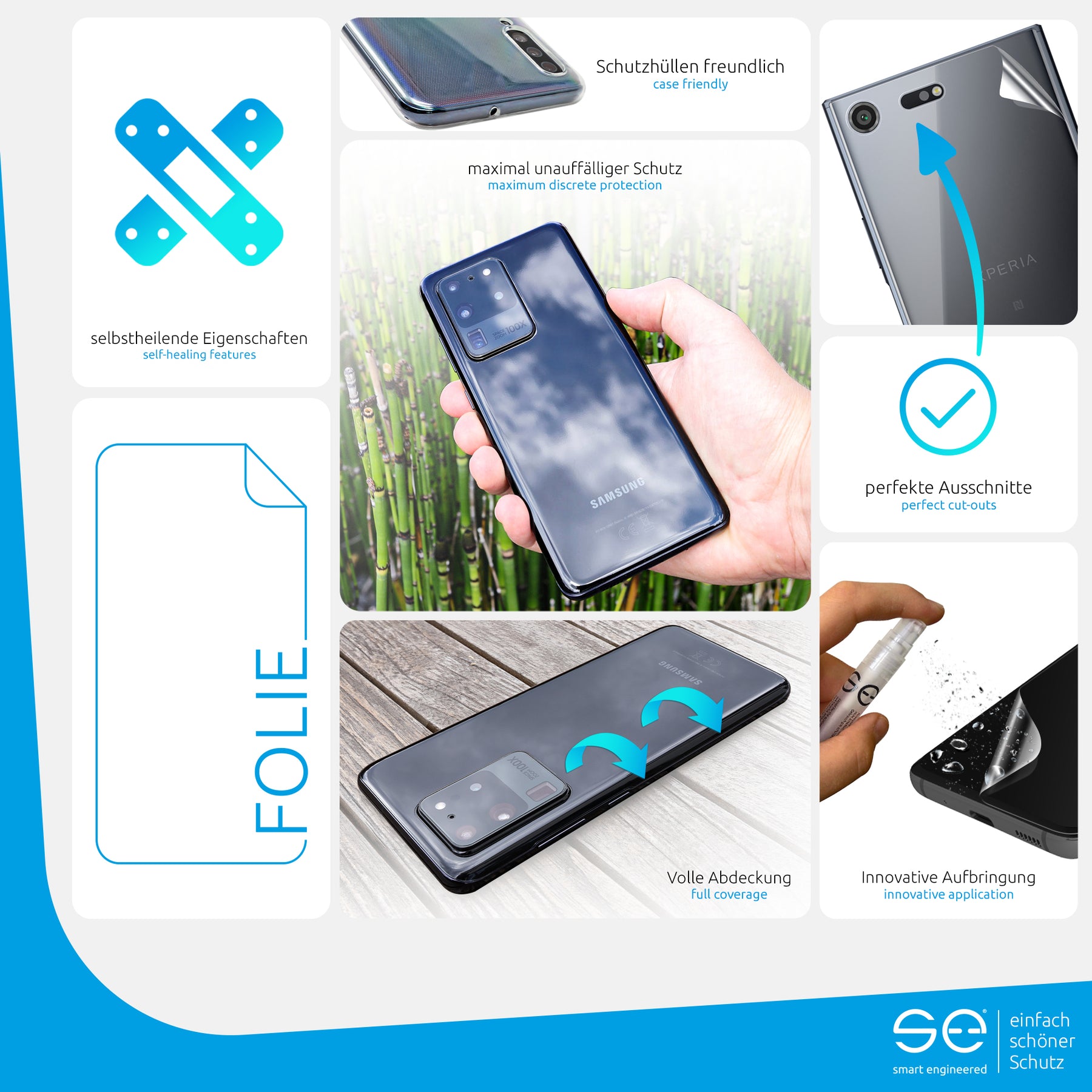 Protective film back Sony Xperia XZ Premium