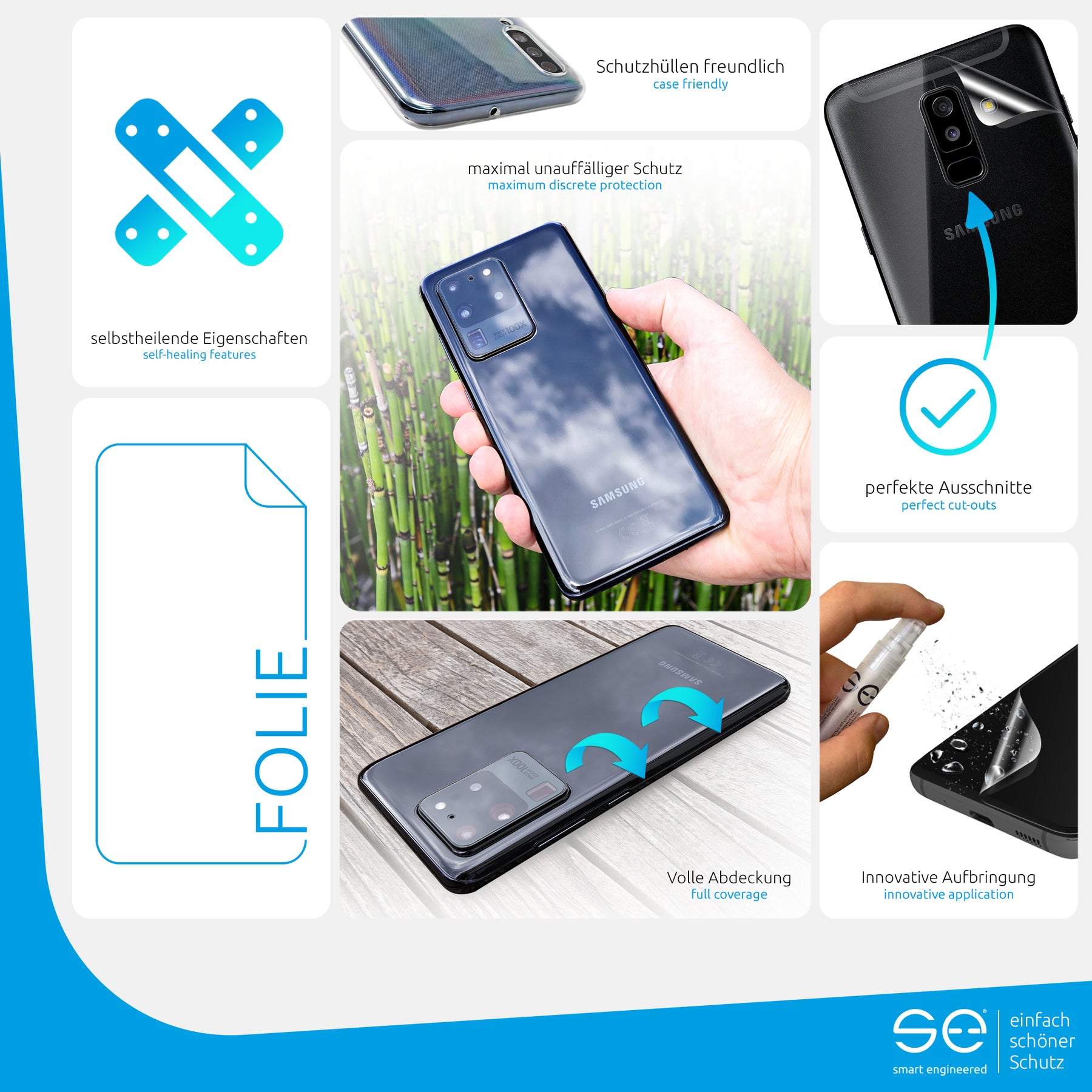 Protective film back Samsung Galaxy A6 Plus