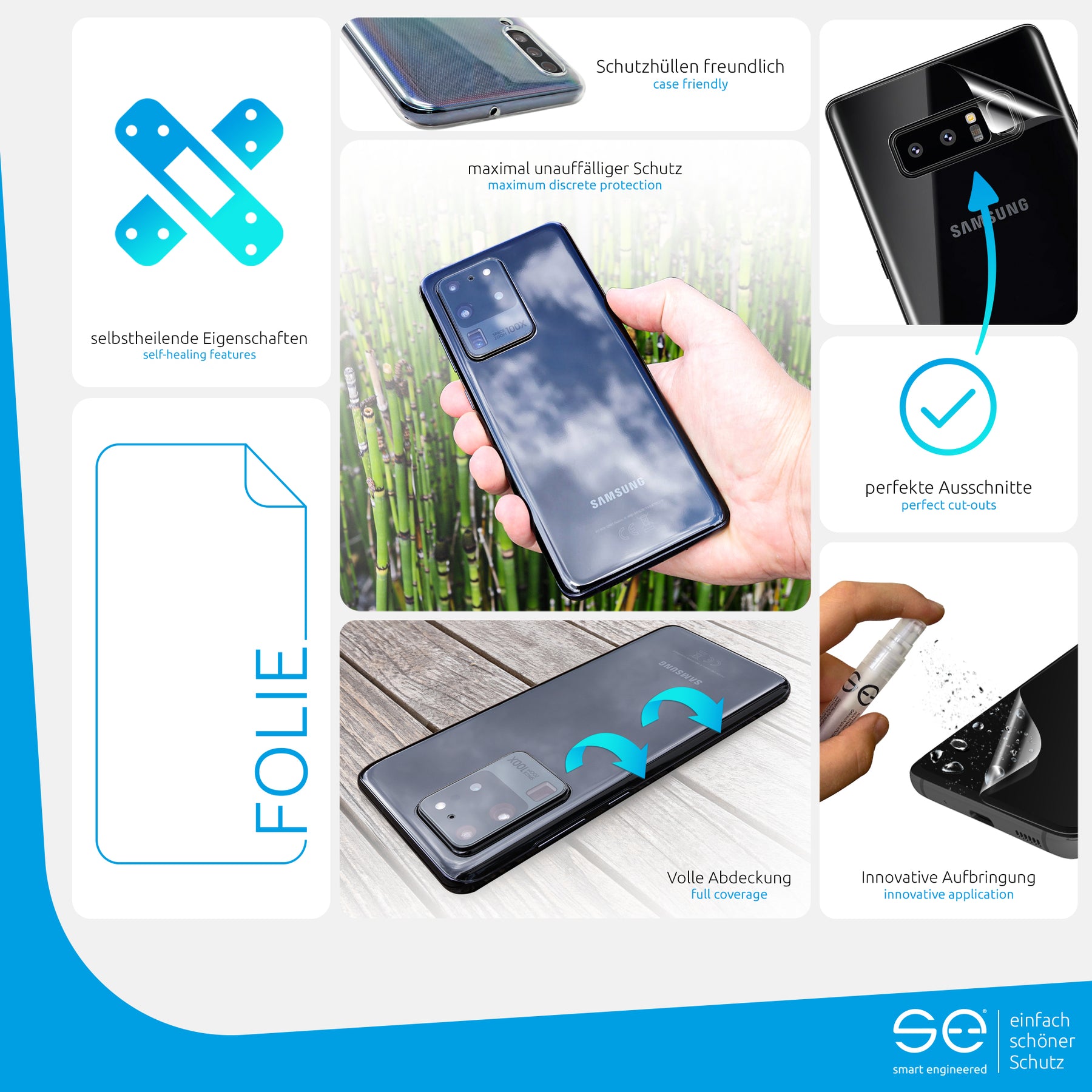 Protective film back Samsung Galaxy Note 8
