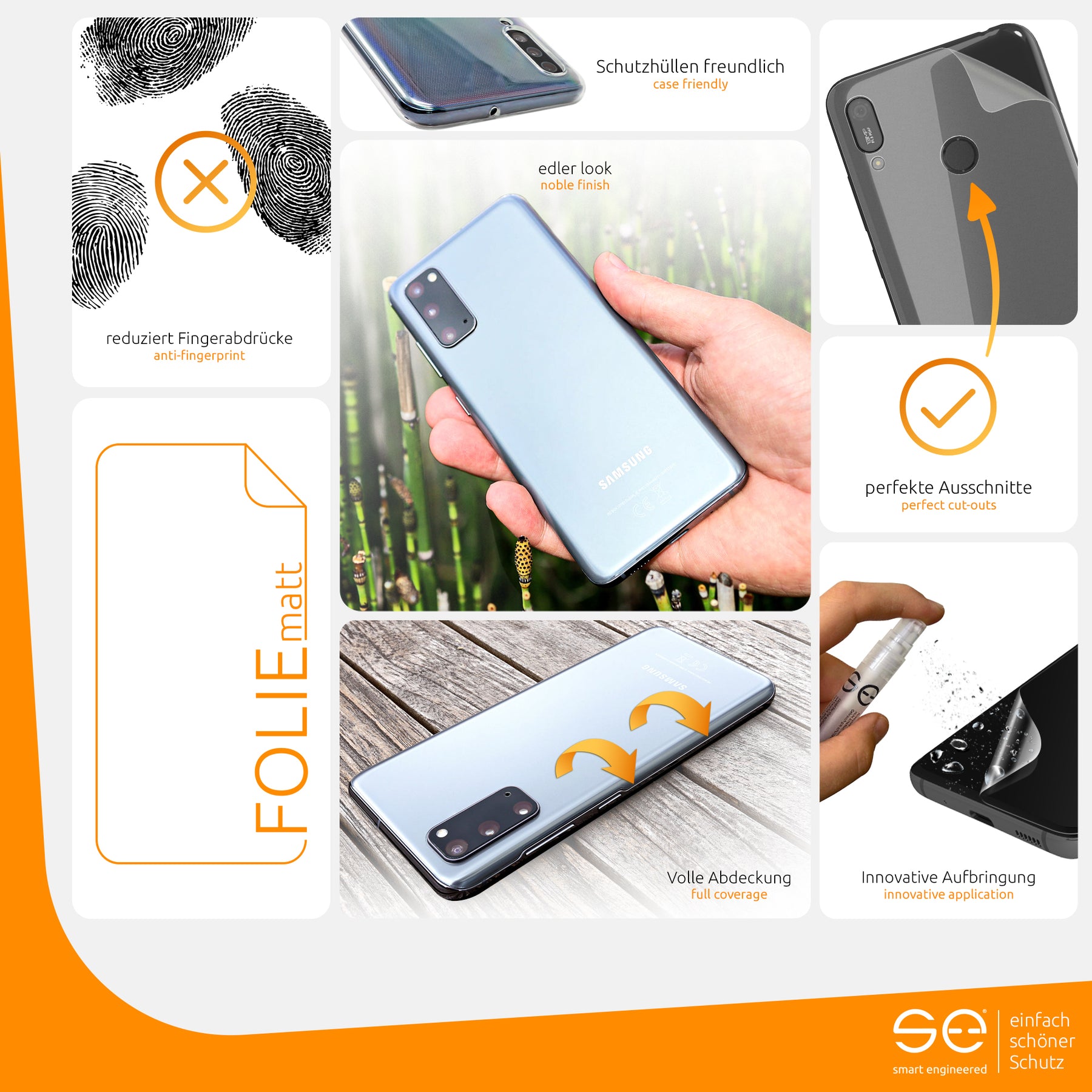 Matte protective film back Huawei Y6 (2019)