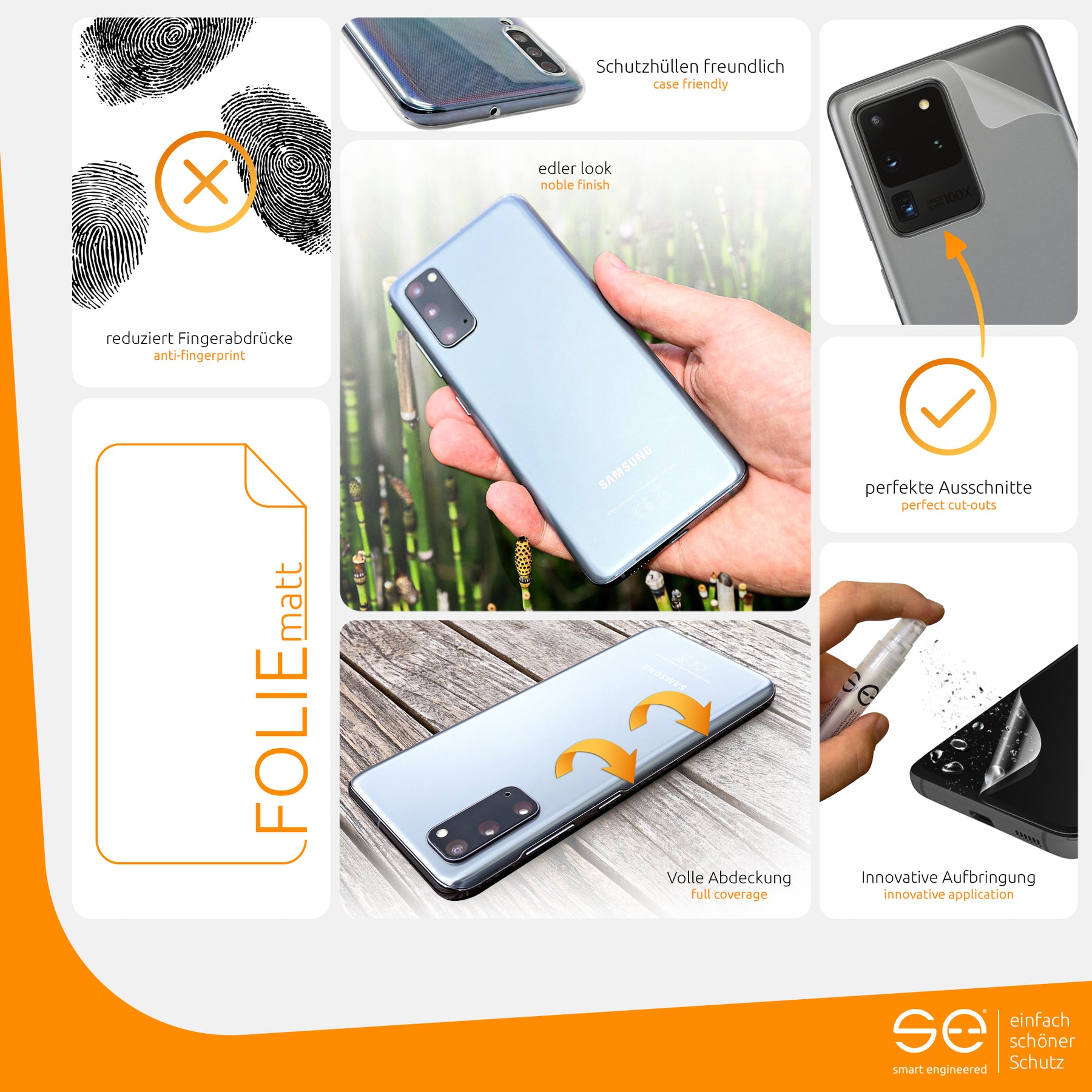 Matte protective film back Samsung Galaxy S20 Ultra