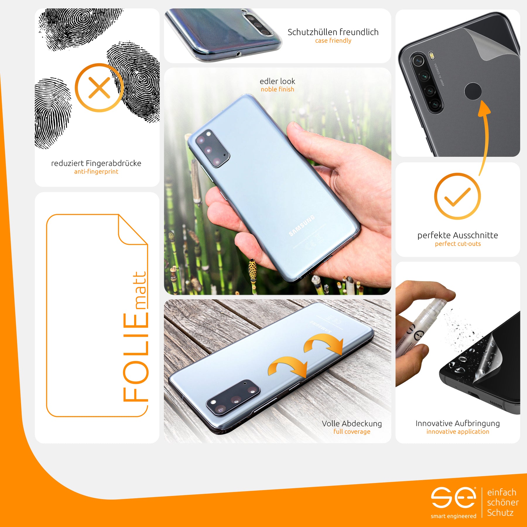 Matte protective film back Xiaomi Redmi Note 8T