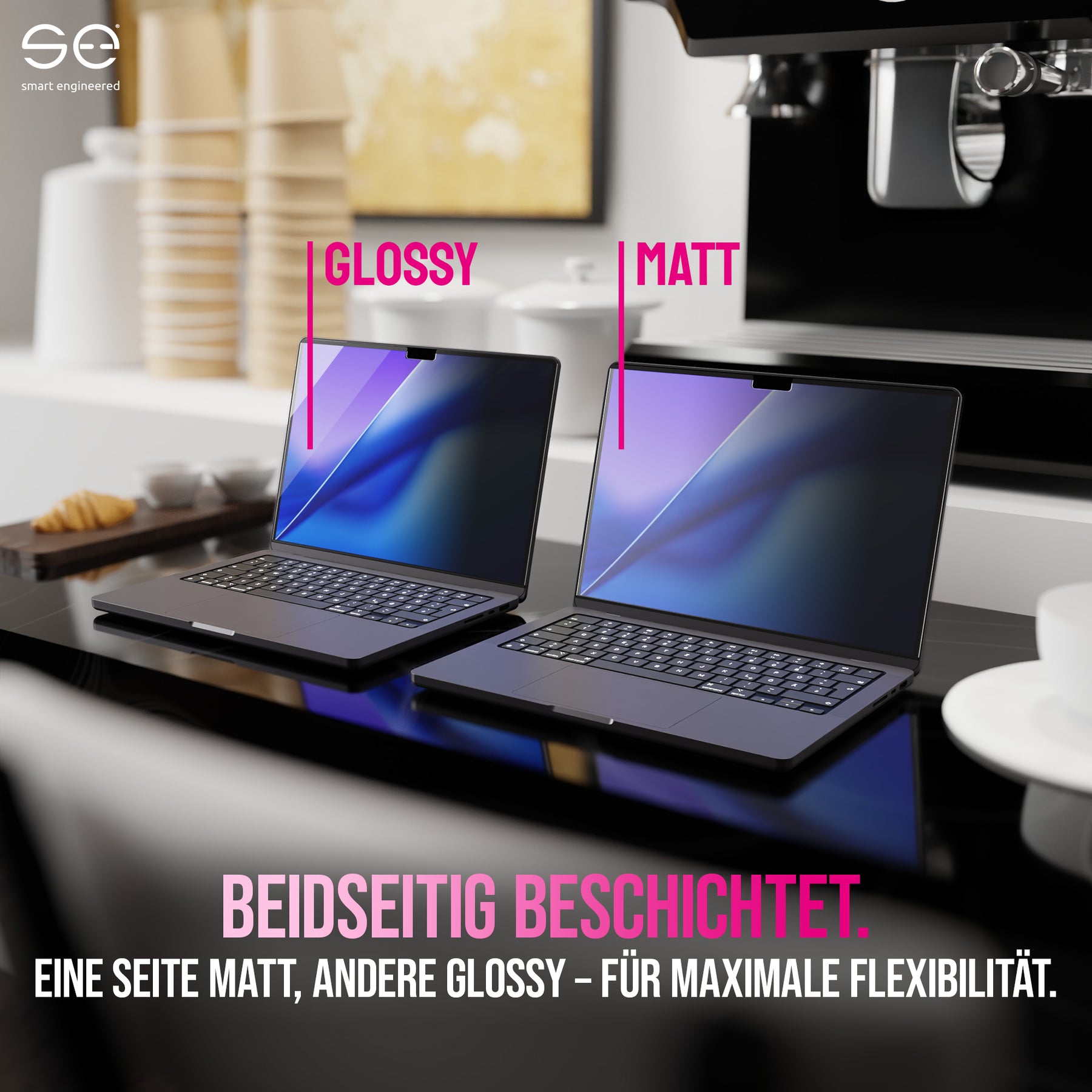 se® noglass SNAPSHIELD Privacy - magnetischer Blickschutz