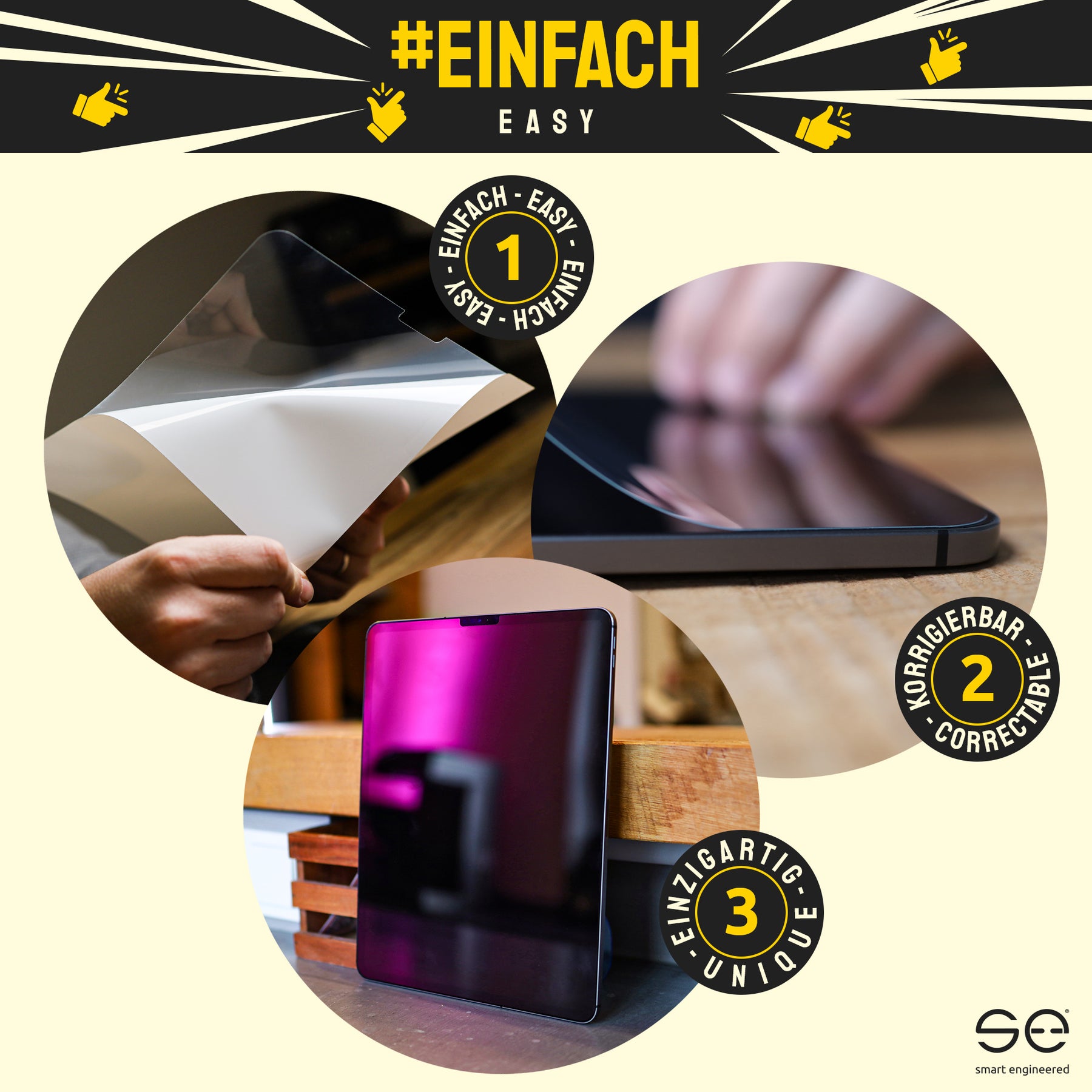 se® glass film Apple iPad 7 / 8 / 9 Gen (10.2") (2019-2021)