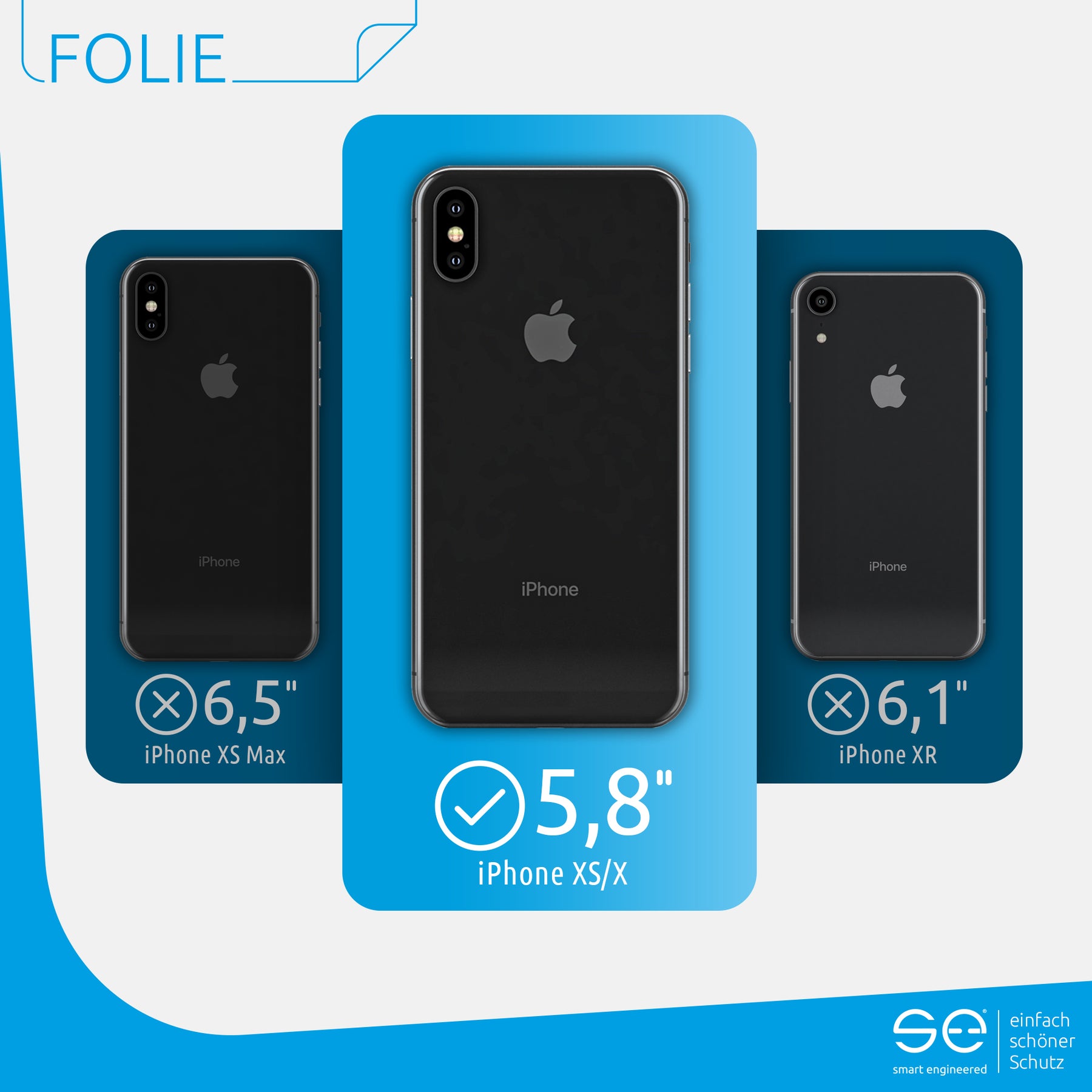 3D protective film back Apple iPhone X / XS