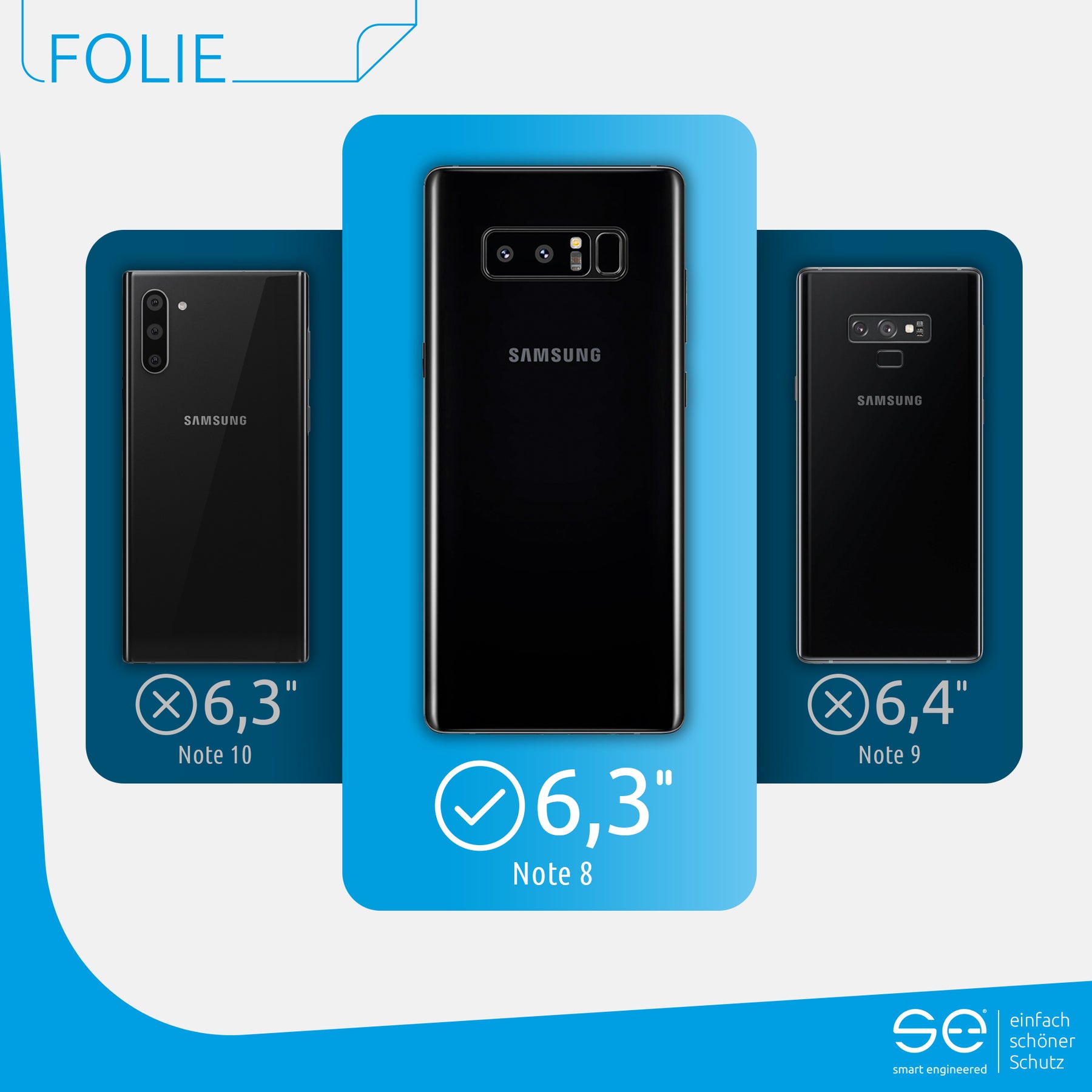 Protective film back Samsung Galaxy Note 8