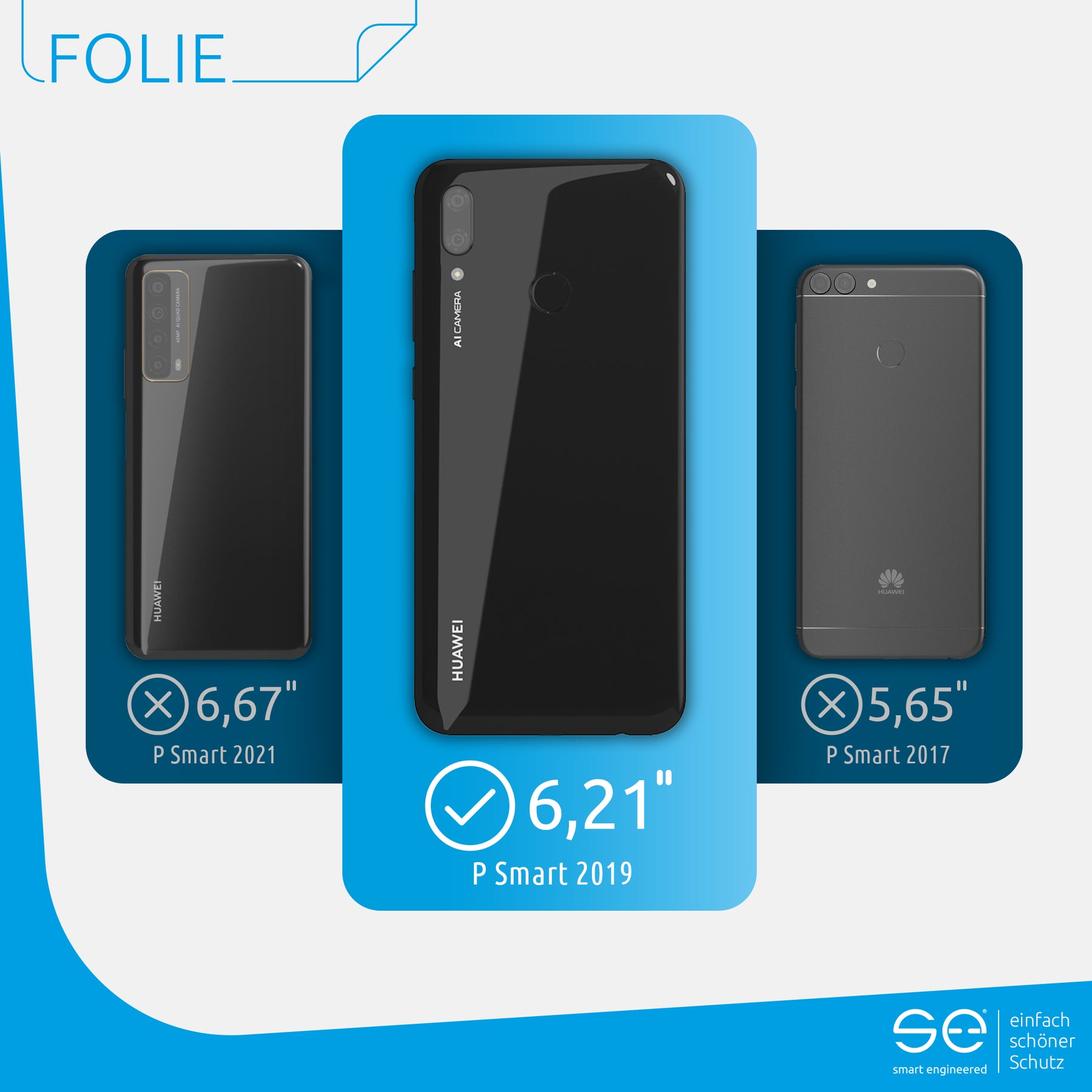 Protective film back Huawei P Smart (2019)