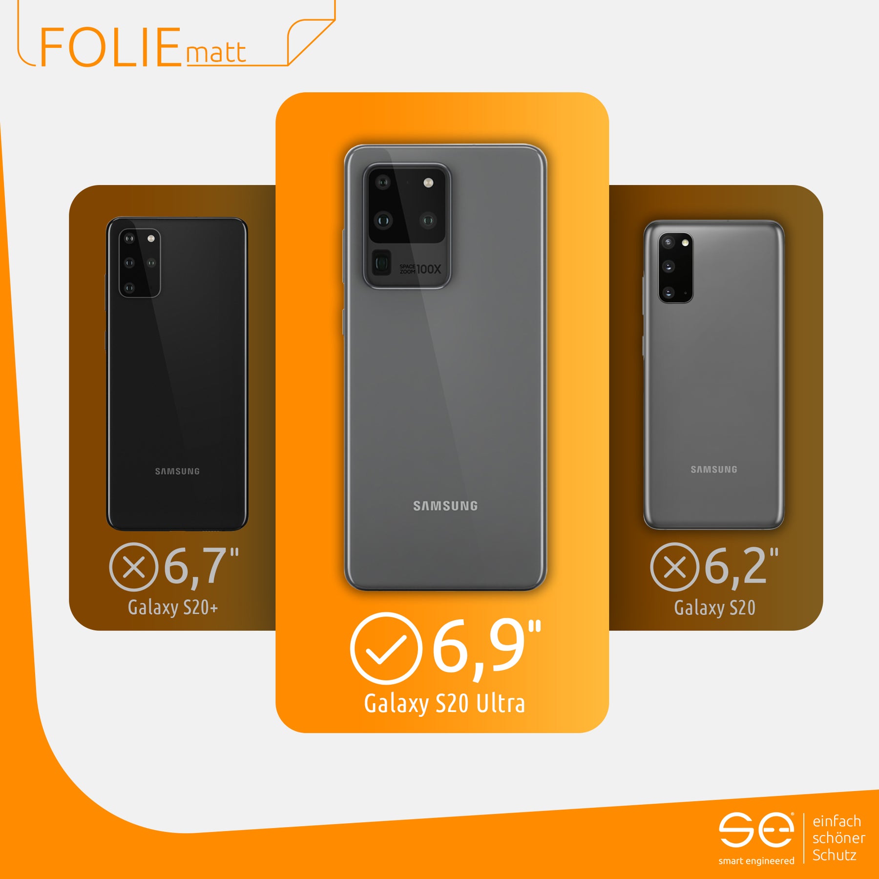 Matte protective film back Samsung Galaxy S20 Ultra