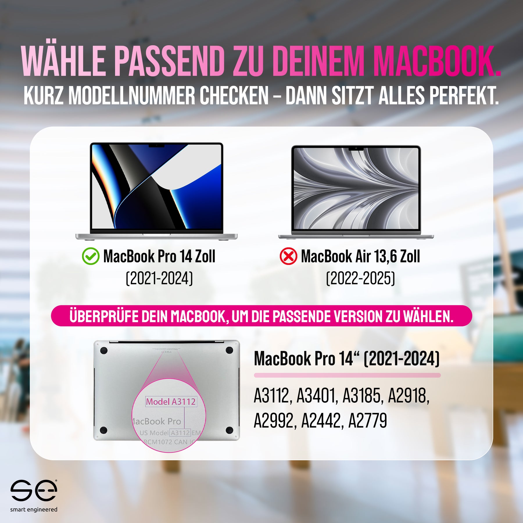 se® noglass SNAPSHIELD Privacy - magnetischer Blickschutz