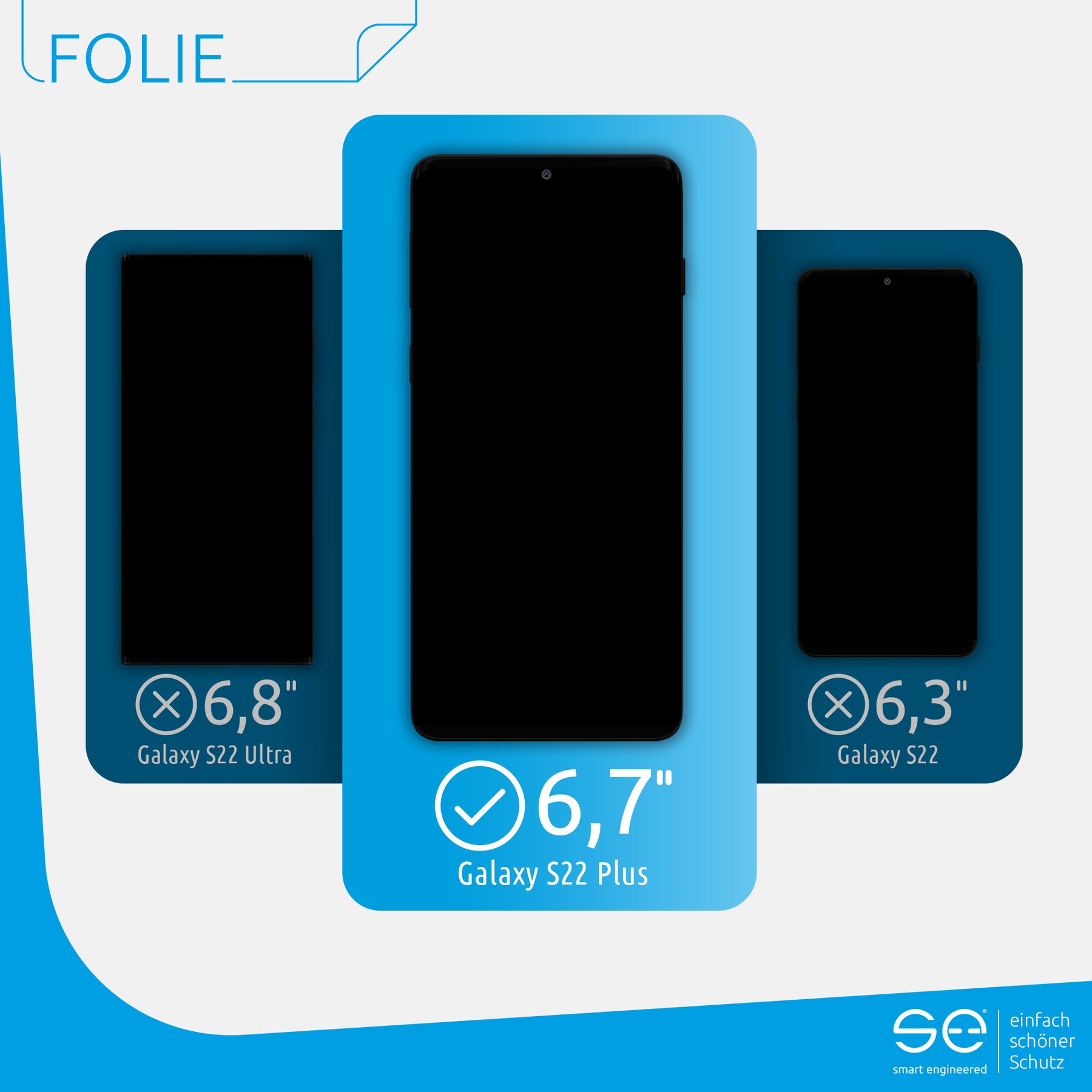 2x 3D Screen Protector for the Samsung Galaxy S22 series (Transparent, Matte or Privacy)