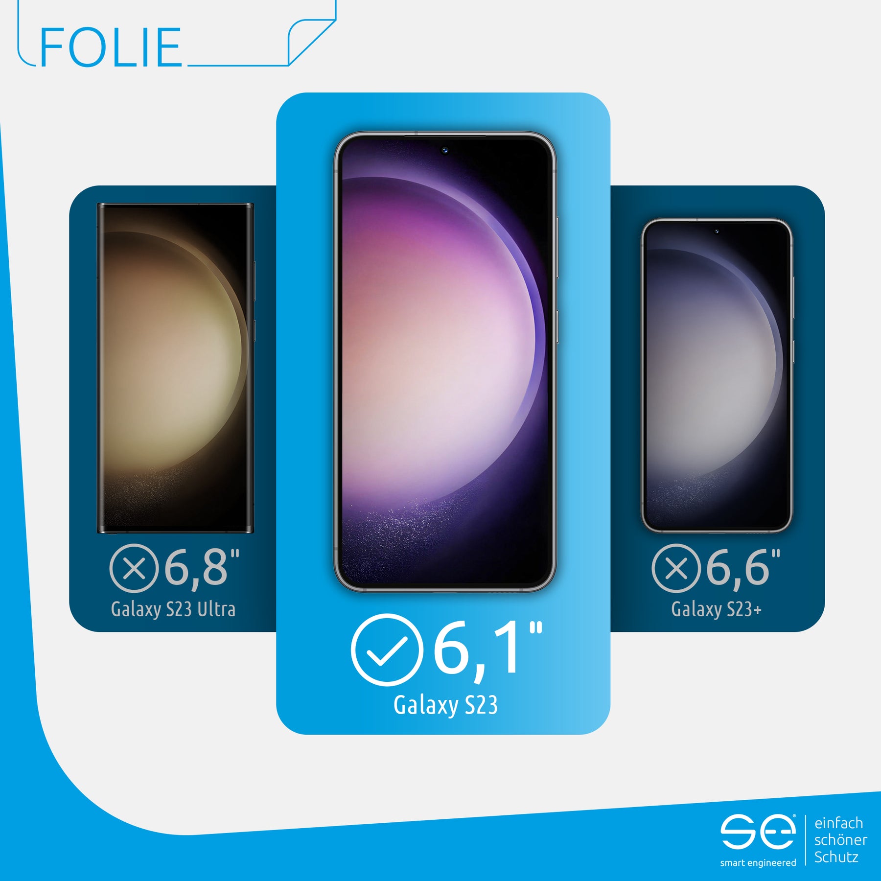 2x 3D Screen Protector for the Samsung Galaxy S22 series (Transparent, Matte or Privacy)
