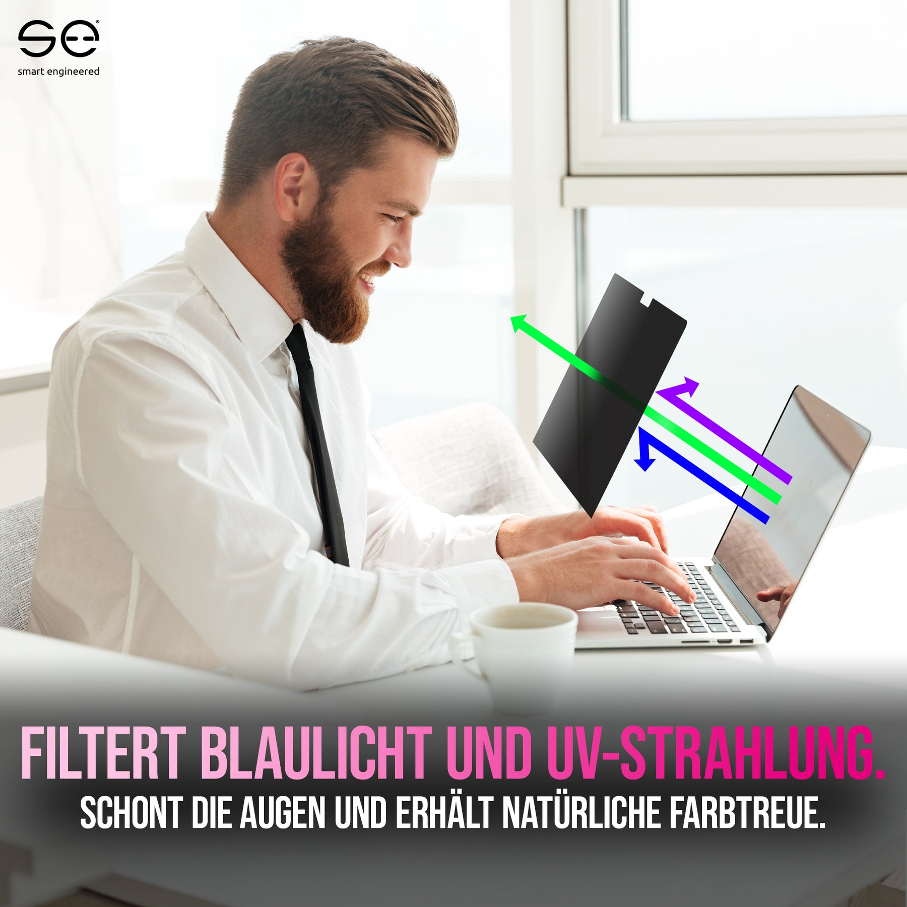 se® noglass SNAPSHIELD Privacy - magnetischer Blickschutz