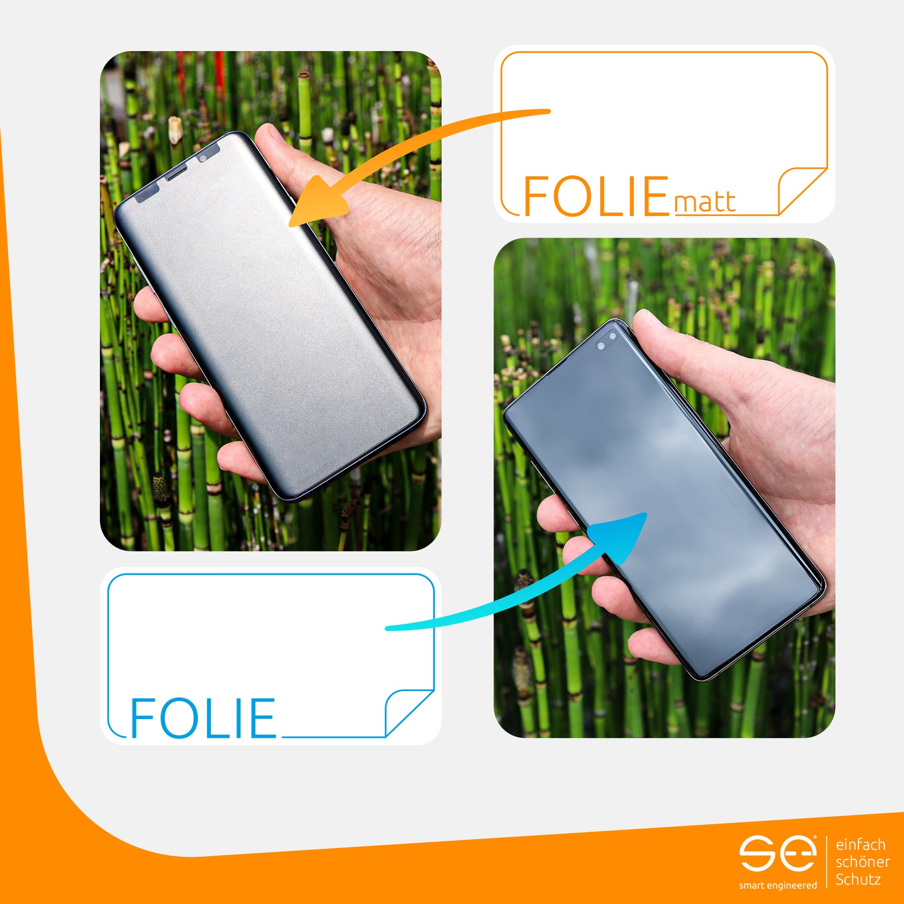 Matte protective film back Samsung Galaxy S8 Plus