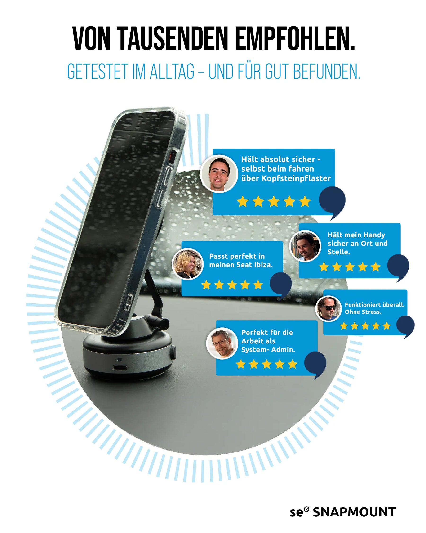 se® SNAPMOUNT – Hält, wo du willst!