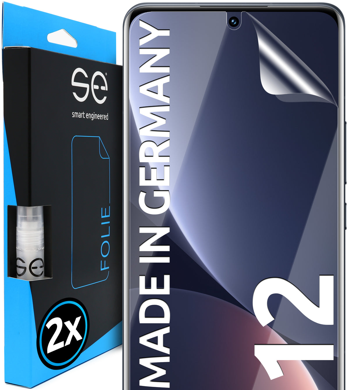 2x se® 3D Screen Protector for the Xiaomi 12 Series (Transparent or Matte)