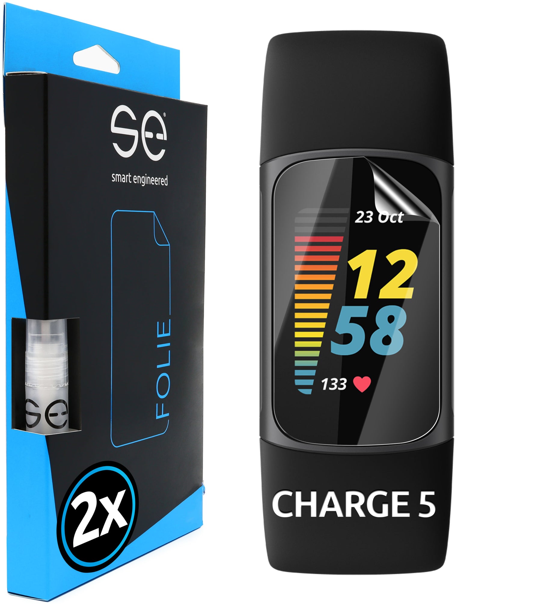 4x 3D protective film for the Fitbit series (transparent or matte)