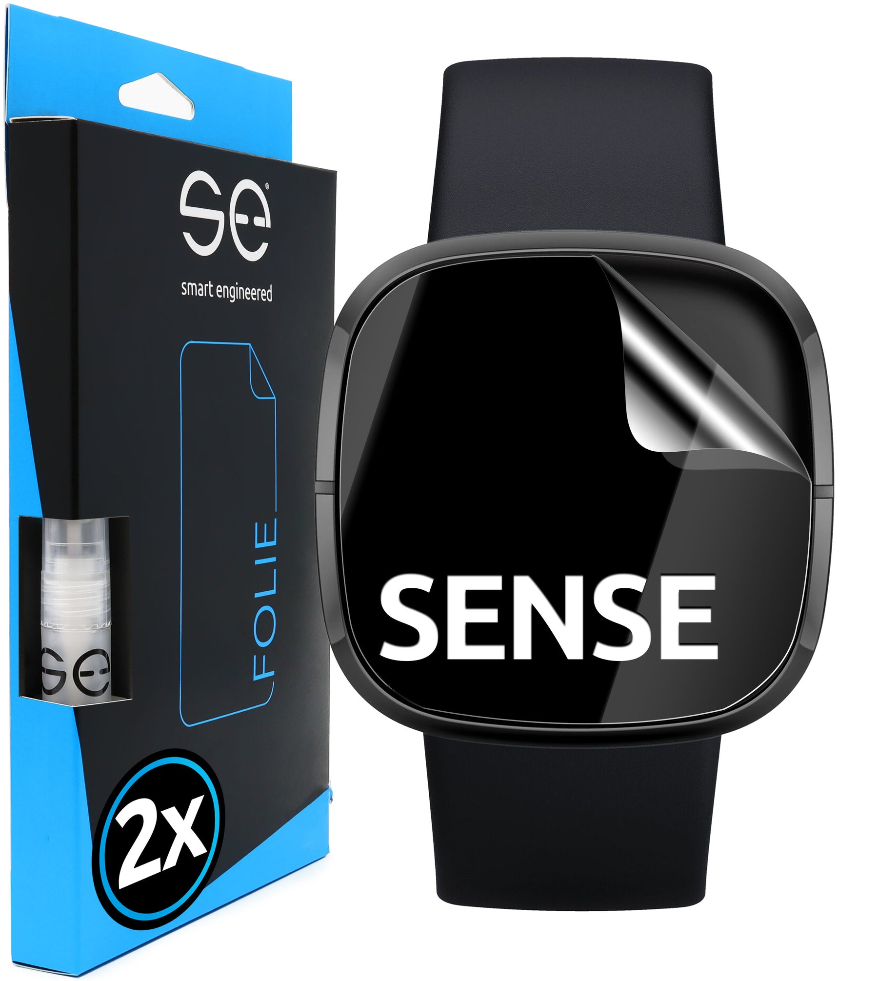 4x 3D protective film for the Fitbit series (transparent or matte)