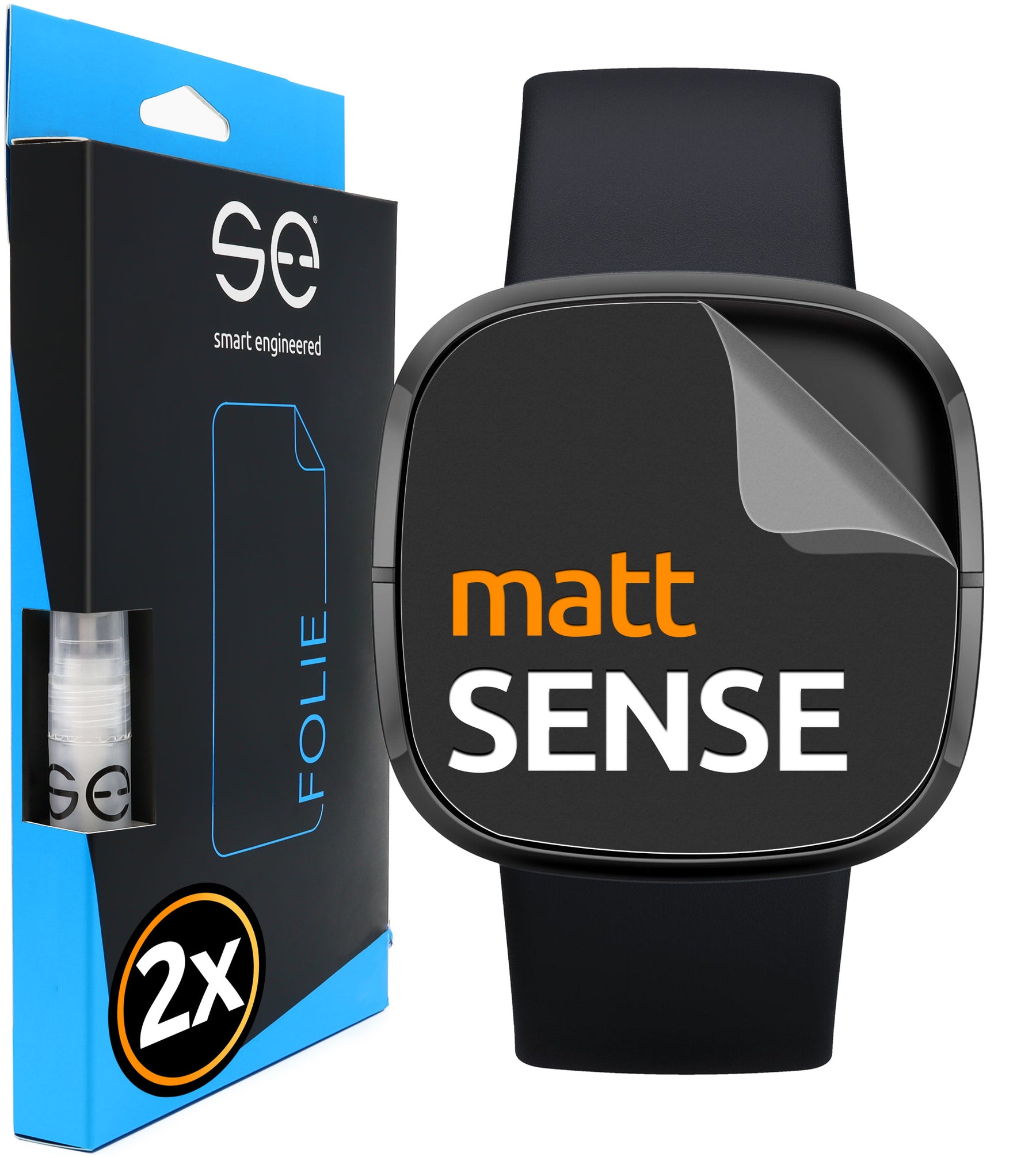 4x 3D protective film for the Fitbit series (transparent or matte)