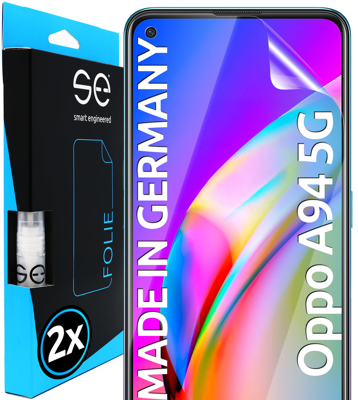 2x se® 3D Screen Protector for the OPPO A94 5G (Transparent or Matte)