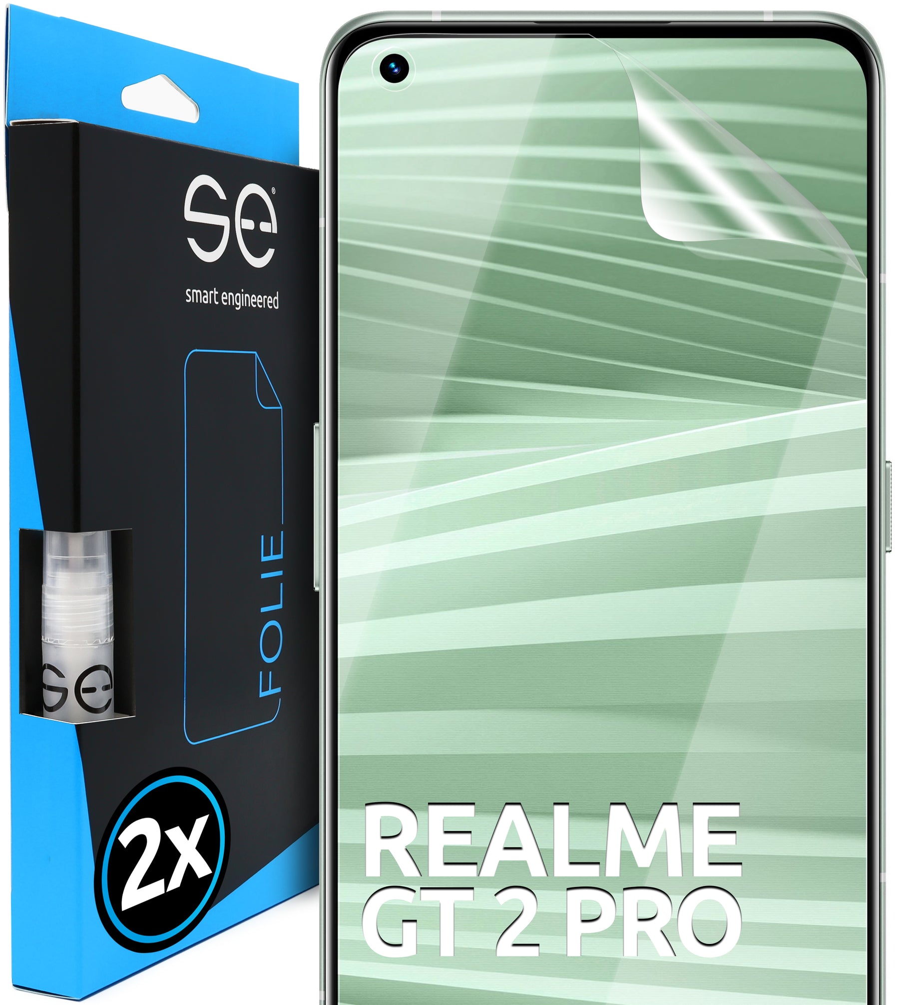 2x se® 3D Screen Protector for the Realme GT 2 Pro (Transparent or Matte)