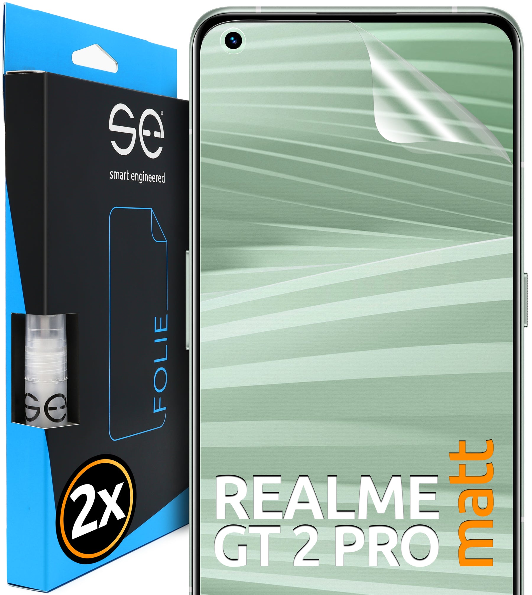 2x se® 3D Screen Protector for the Realme GT 2 Pro (Transparent or Matte)