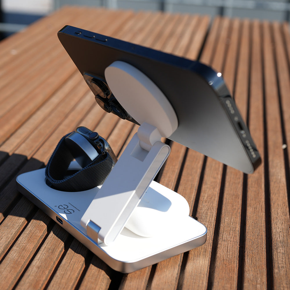 se® SNAPSTATION 3-in-1 Qi Wireless Charger MagSafe