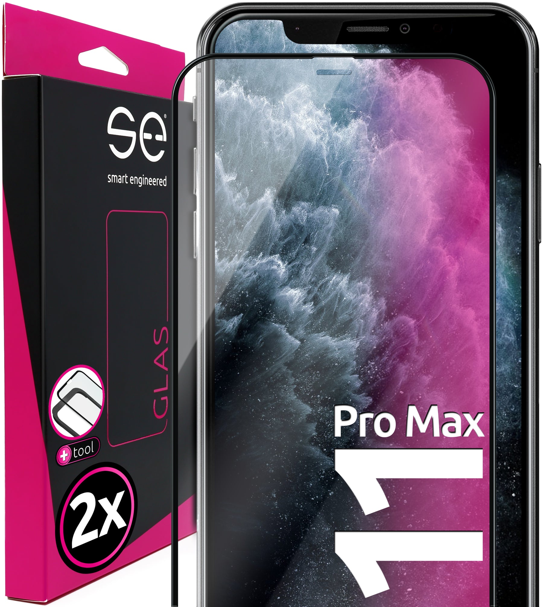 2x se® 3D tempered glass Apple iPhone 11 Pro Max