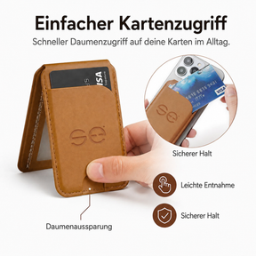 se® SNAPWALLET – Kartenhalter mit Standfunktion für MagSafe & Handys mit Magnetring