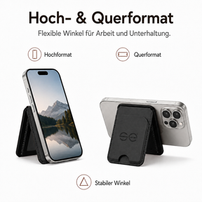 se® SNAPWALLET – Kartenhalter mit Standfunktion für MagSafe & Handys mit Magnetring