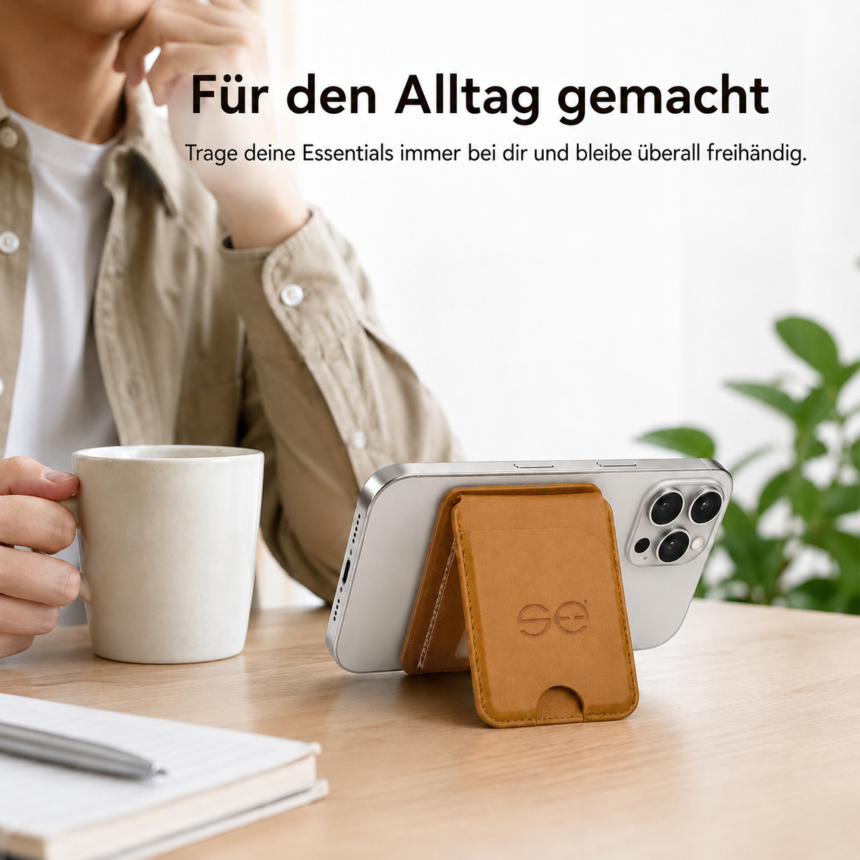 se® SNAPWALLET – Kartenhalter mit Standfunktion für MagSafe & Handys mit Magnetring