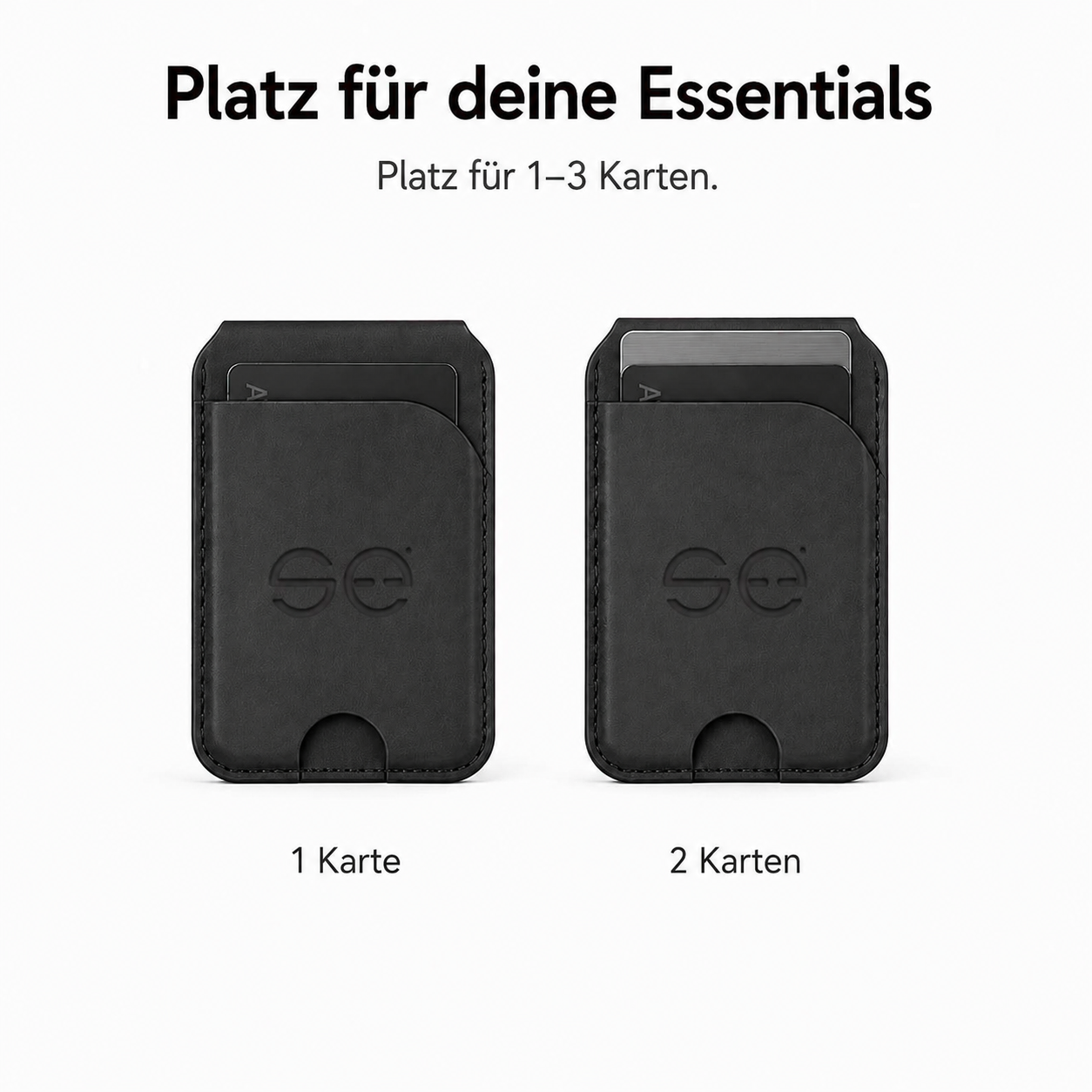 se® SNAPWALLET – Kartenhalter mit Standfunktion für MagSafe & Handys mit Magnetring