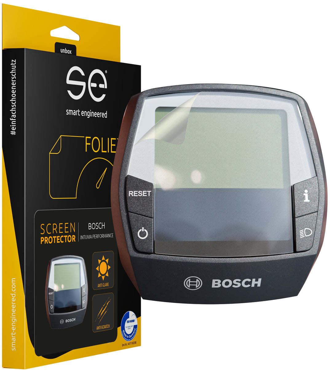 bosch e bike display schutz 2x se® 3D Schutzfolie (entspiegelt) für dein E-Bike Display