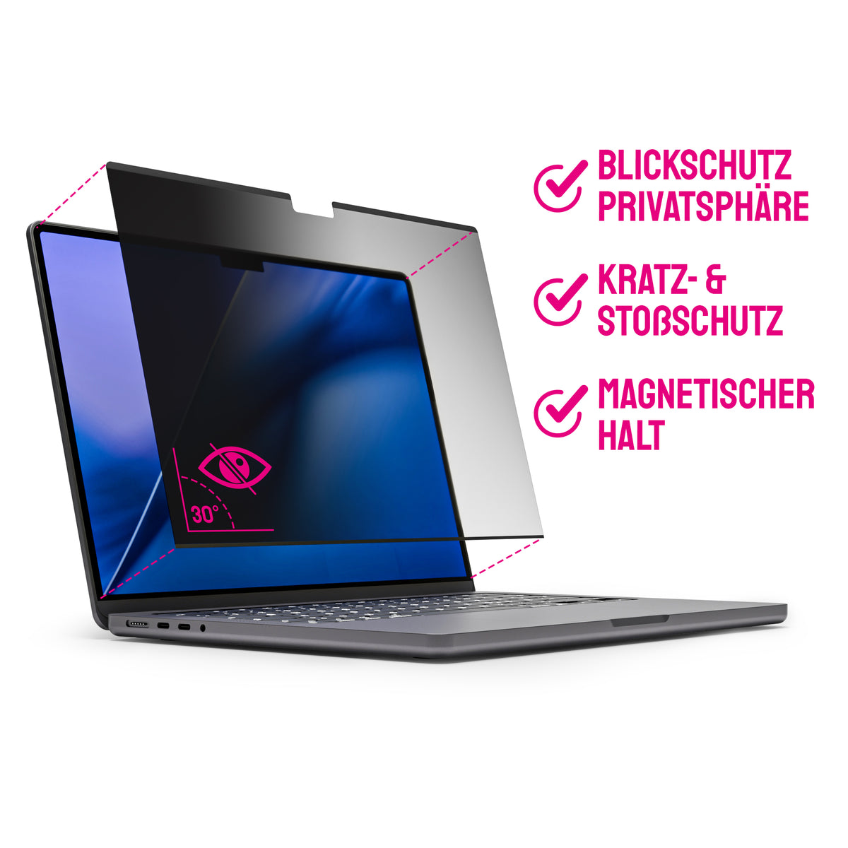 se® noglass SNAPSHIELD Privacy - magnetischer Blickschutz