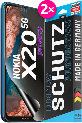 2x se® 3D Schutzfolie für das Nokia X20 5G (Transparent, Matt oder Privacy)