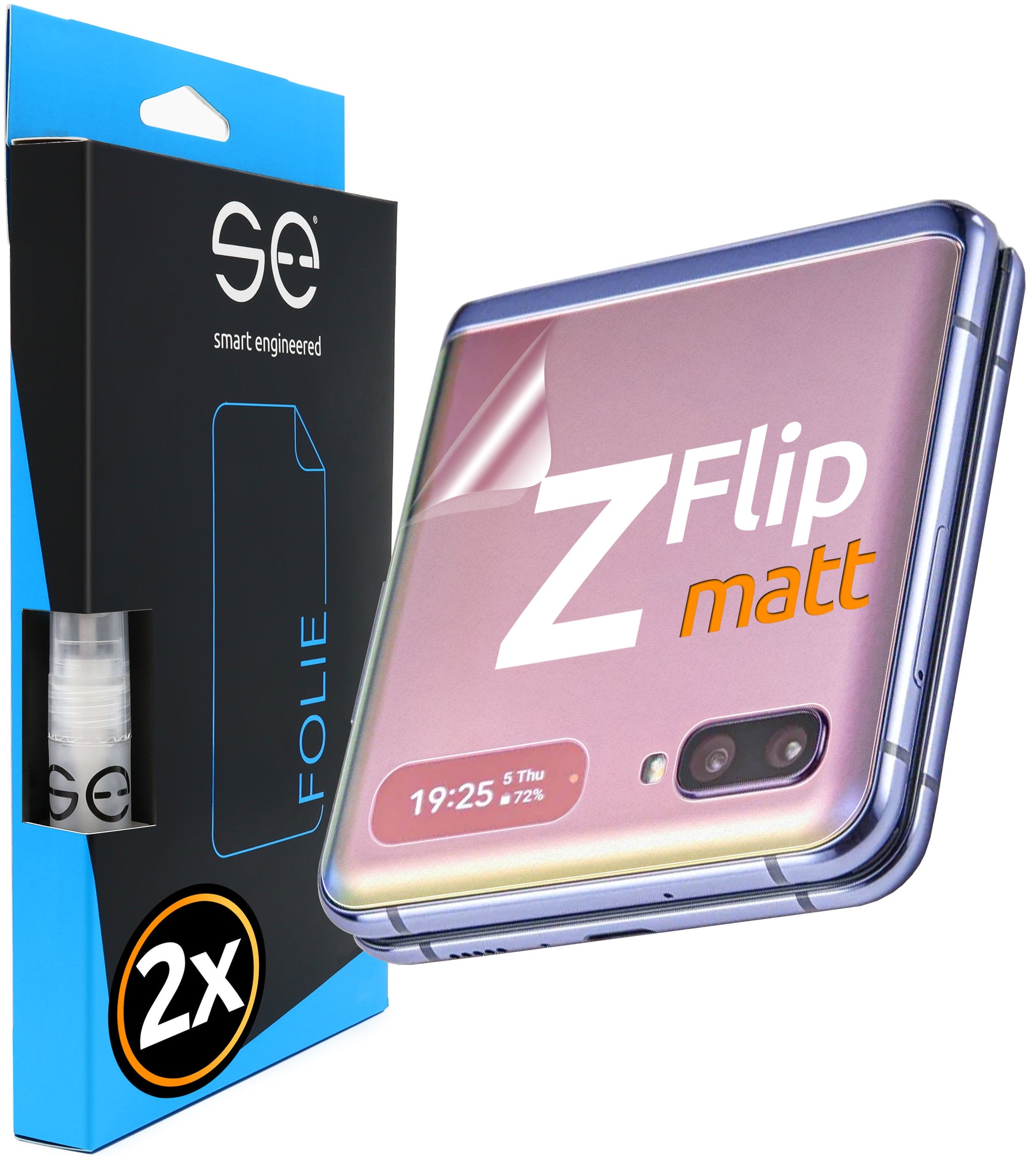 2x 3D Schutzfolie für die Samsung Galaxy Z Flip Serie (Transparent oder Matt)