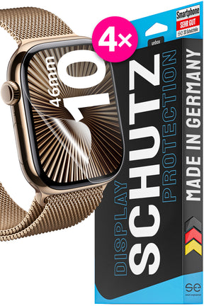 4x 3D Schutzfolie für die Apple Watch (Transparent, Matt oder Privacy)