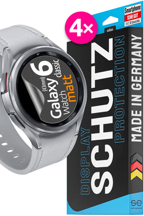 4x se® 3D Schutzfolie für die Samsung Galaxy Watch 6 Serie